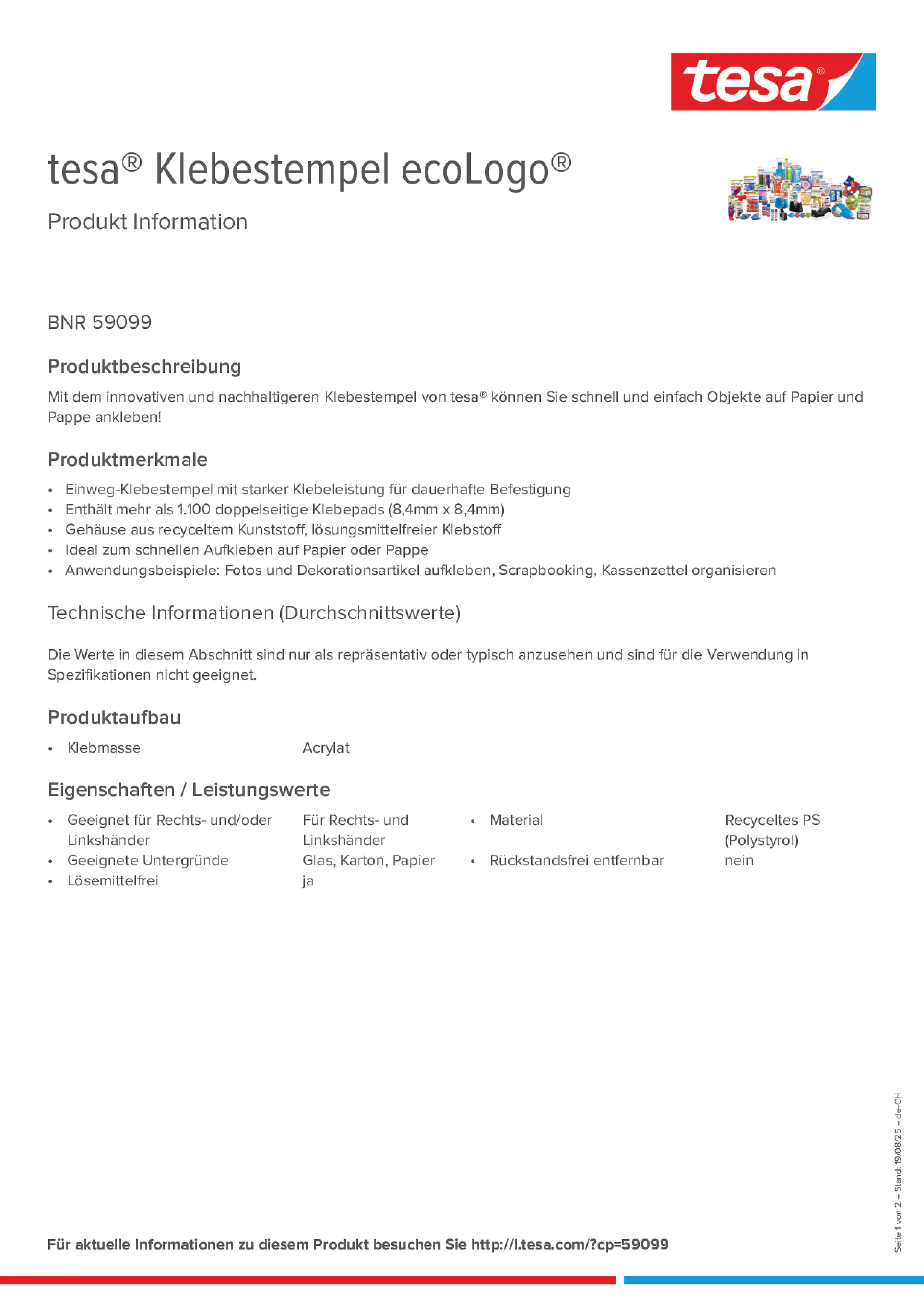 Product information_tesa® 59099_de-CH_fr-CH