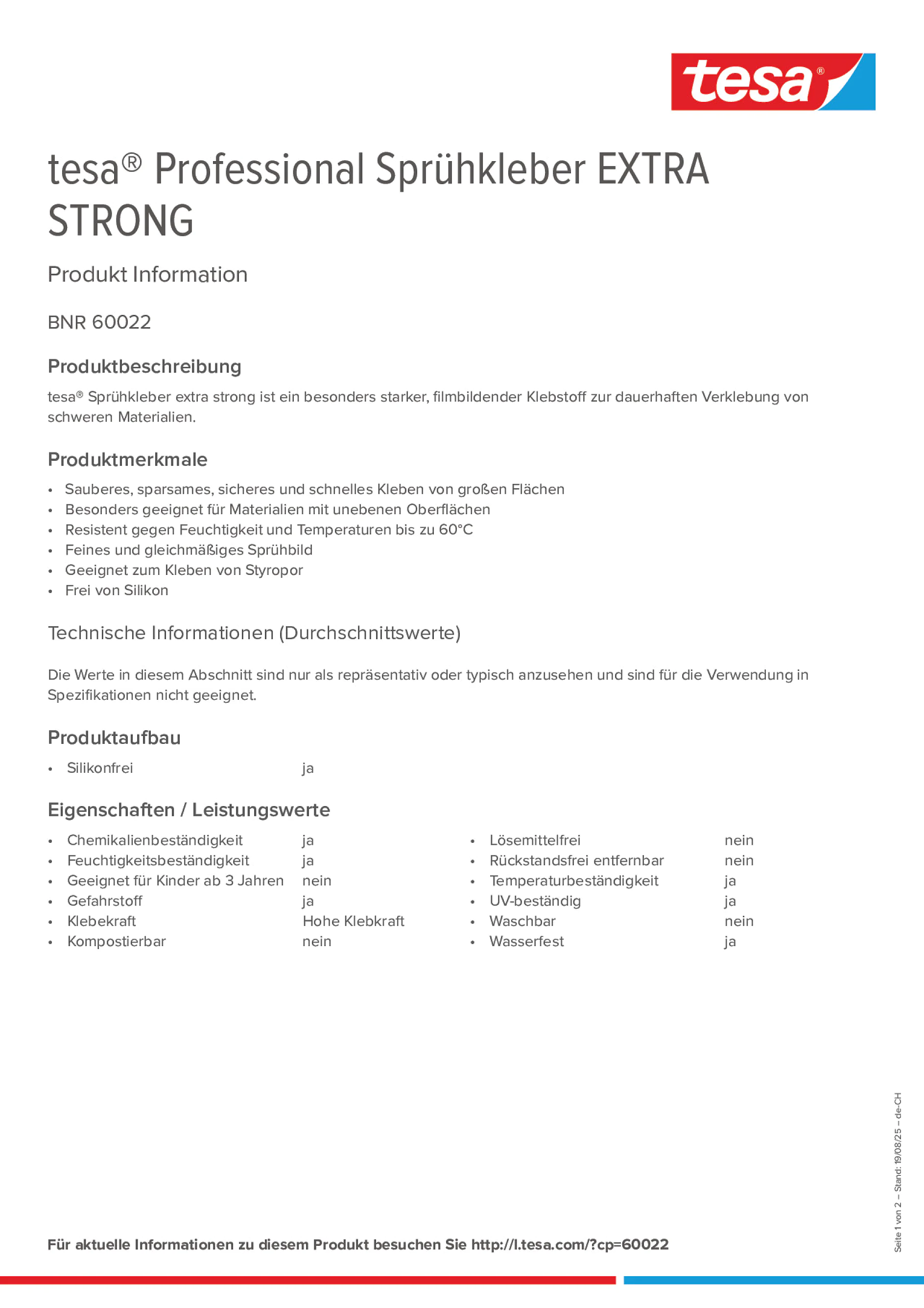 Product information_tesa® Professional 60022_de-CH_fr-CH