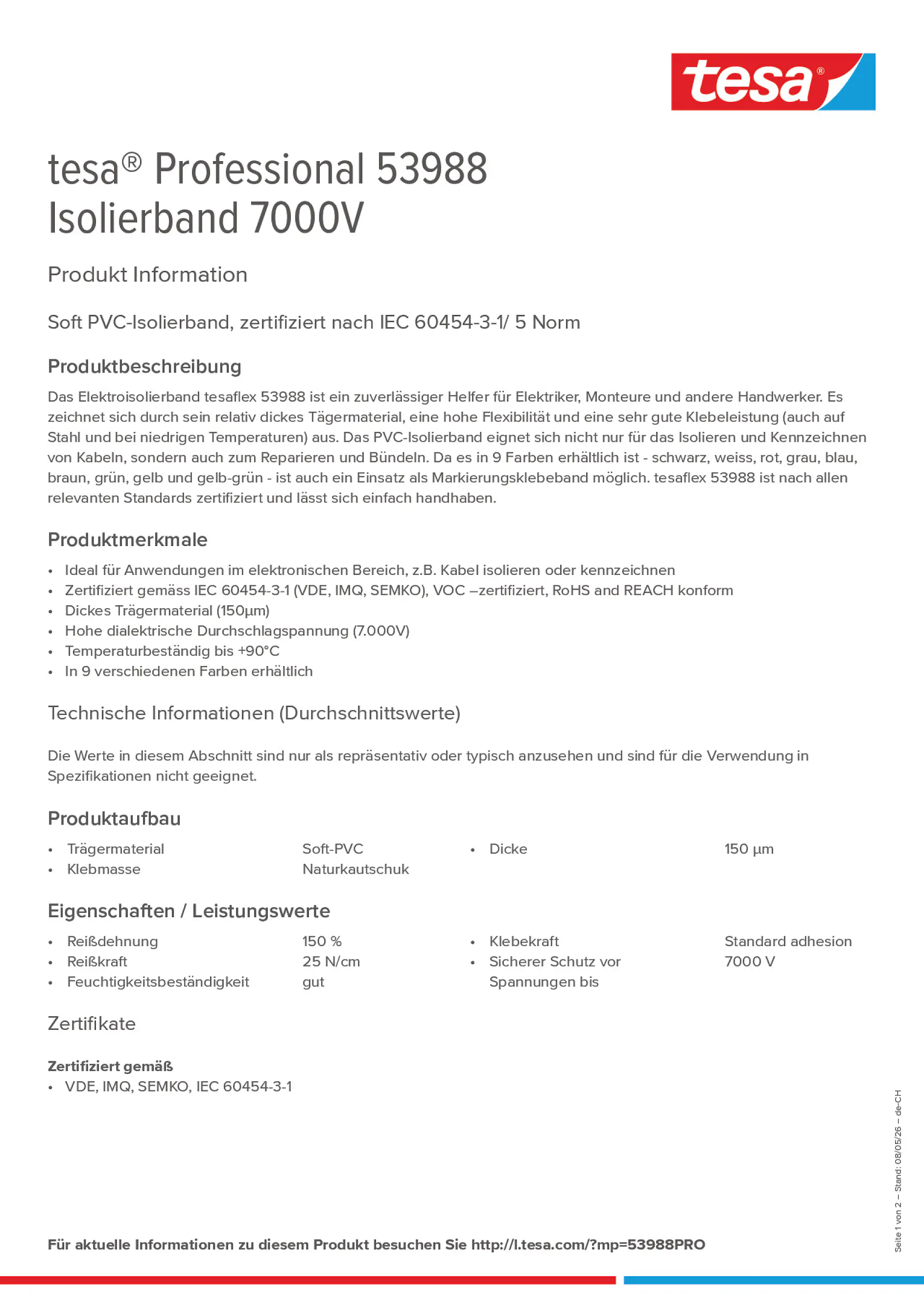Product information_tesa® Professional 53988_de-CH_fr-CH_it-CH