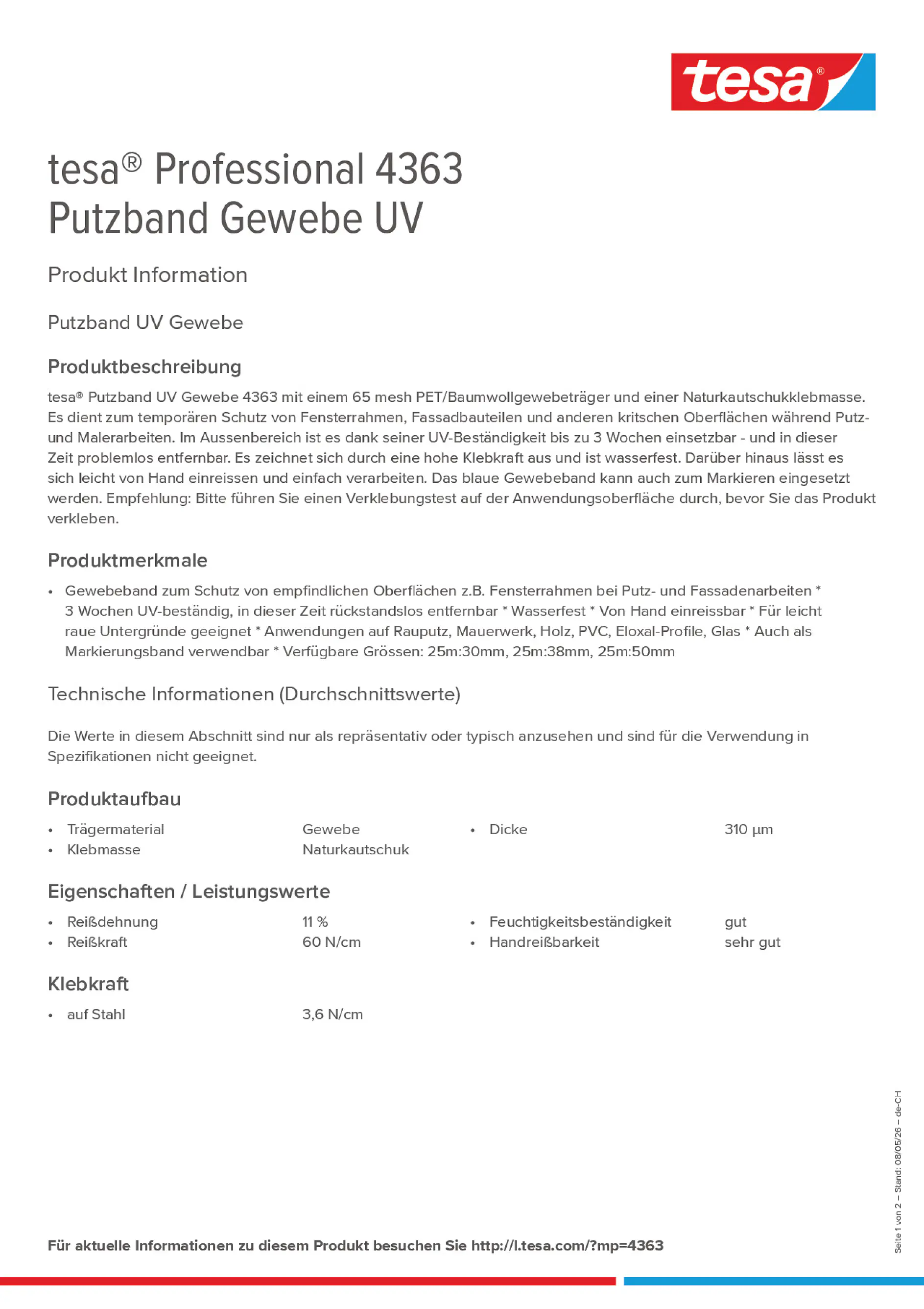 Product information_tesa® Professional 04363_de-CH_fr-CH_it-CH