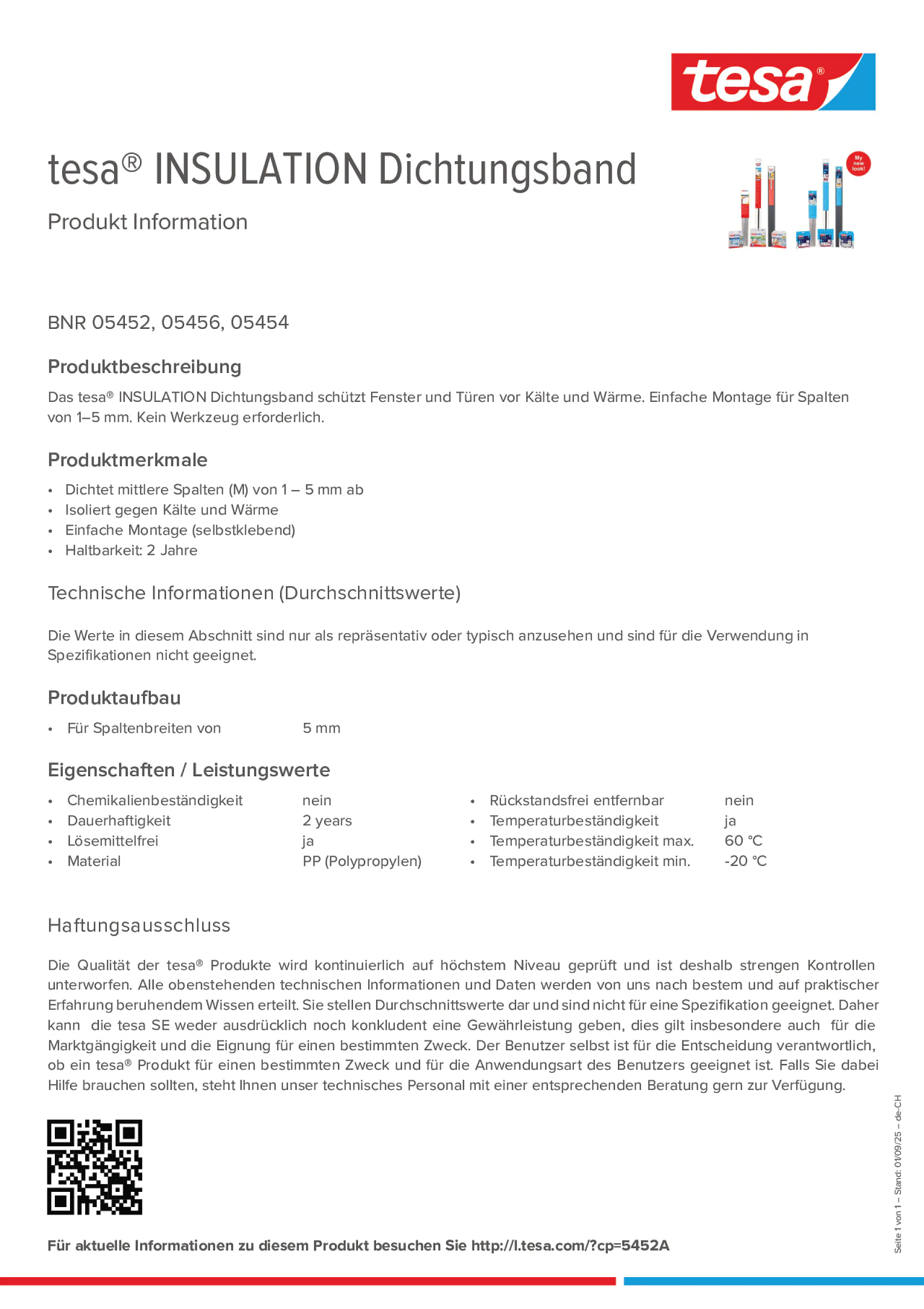 Product information_tesa® 05452_de-CH_fr-CH
