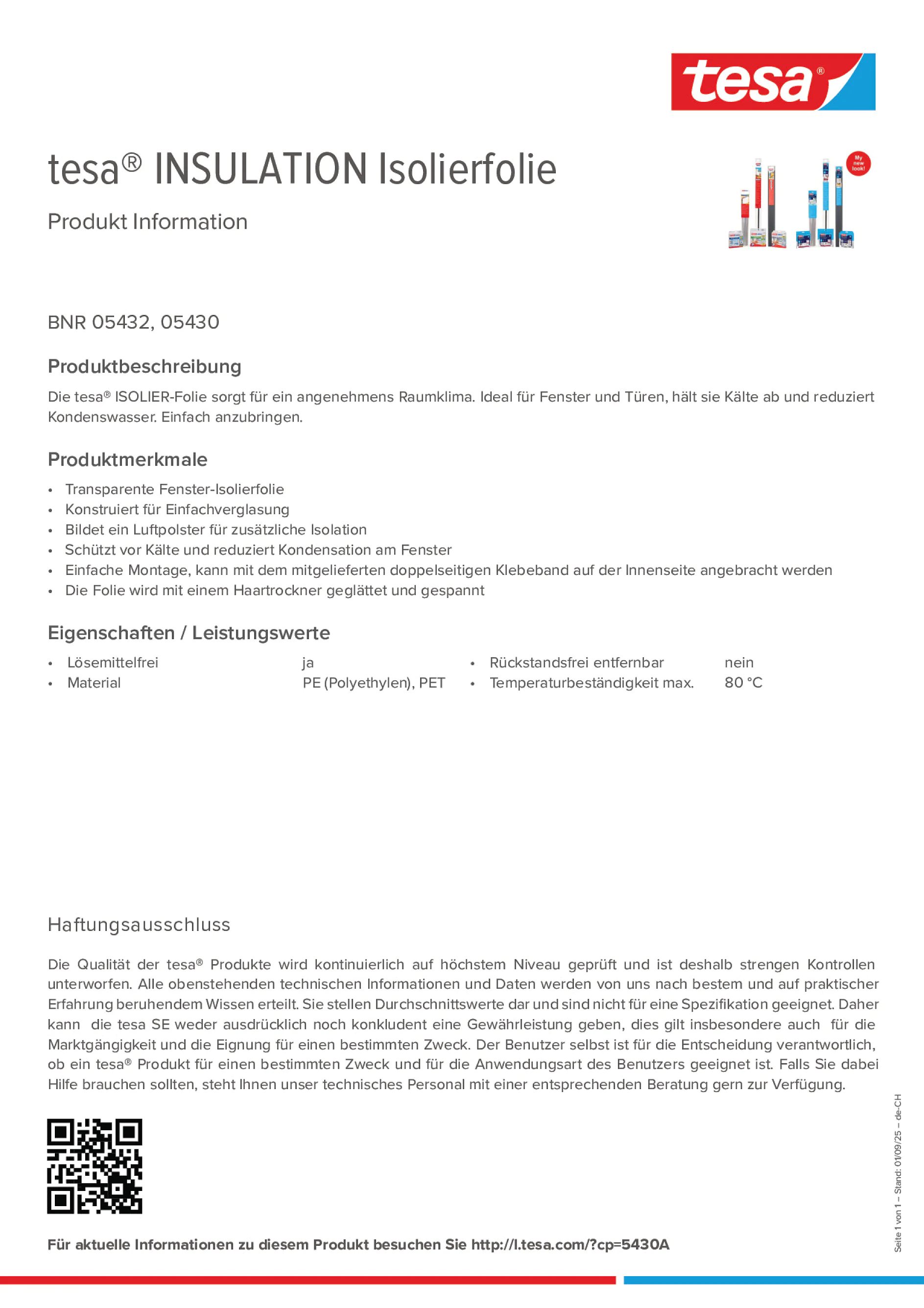 Product information_tesa® 05432_de-CH_fr-CH