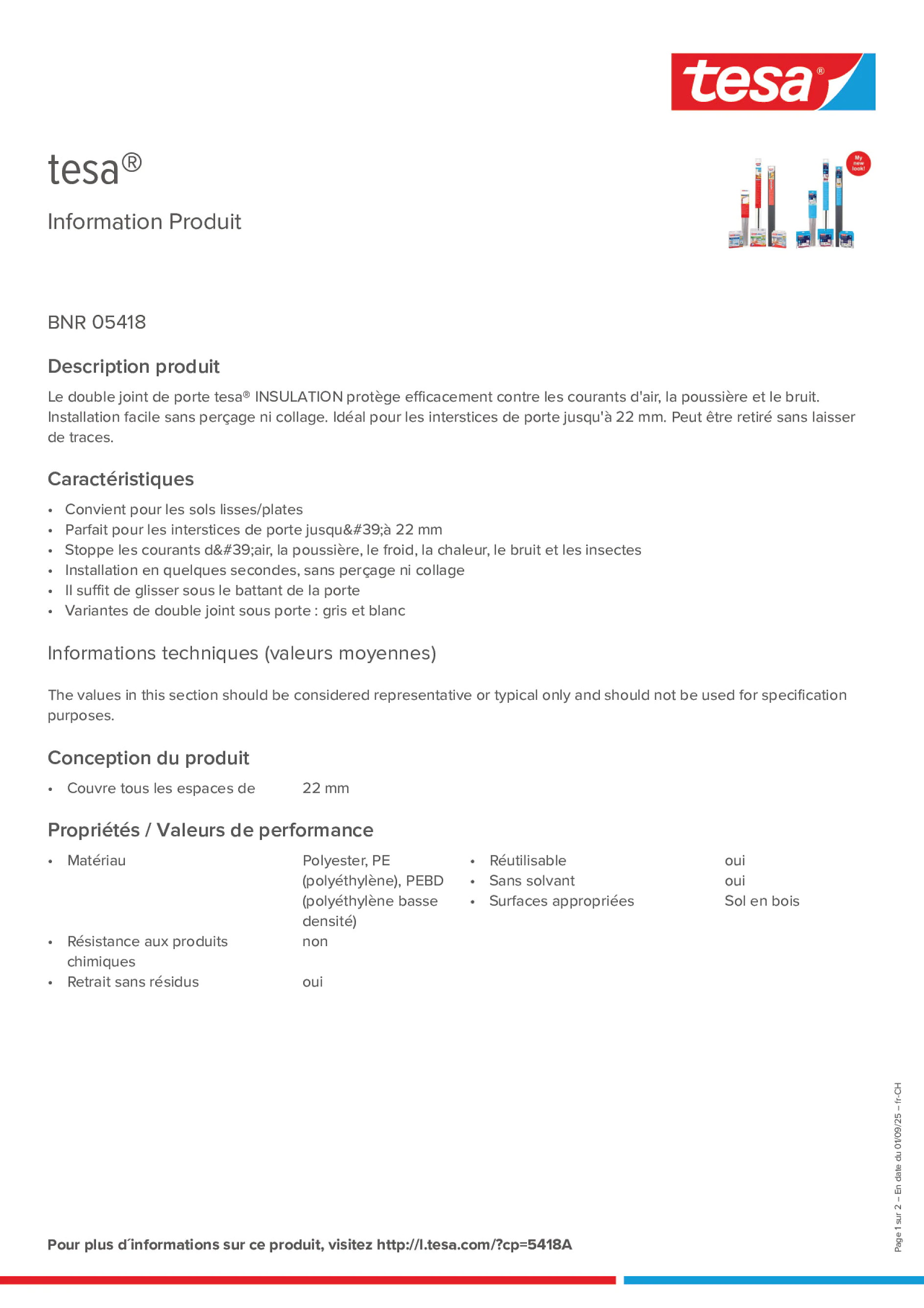 Product information_tesa® 05418_de-CH_fr-CH