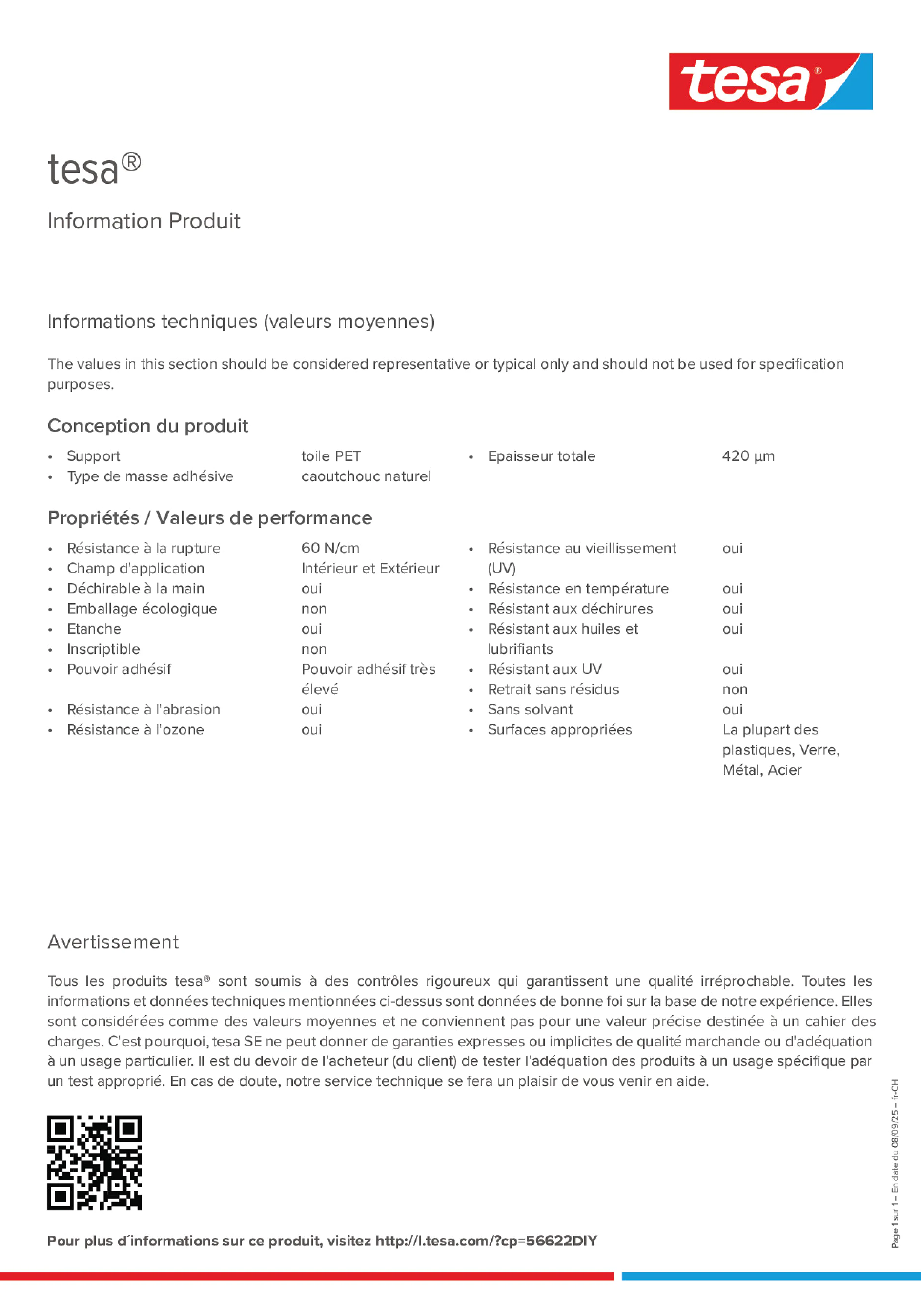 Product information_tesa® 56622_de-CH_fr-CH