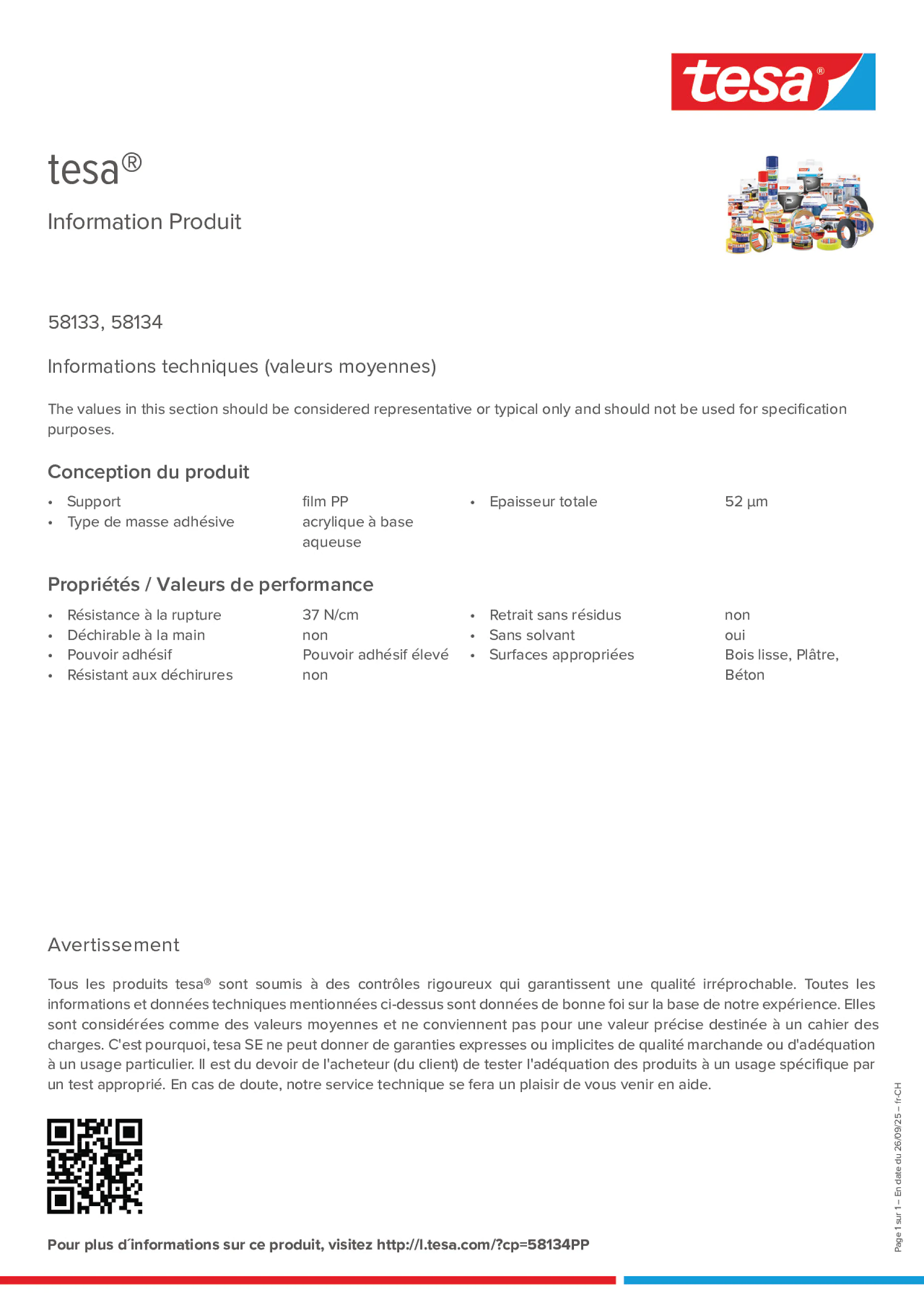 Product information_tesa® 58133_de-CH_fr-CH