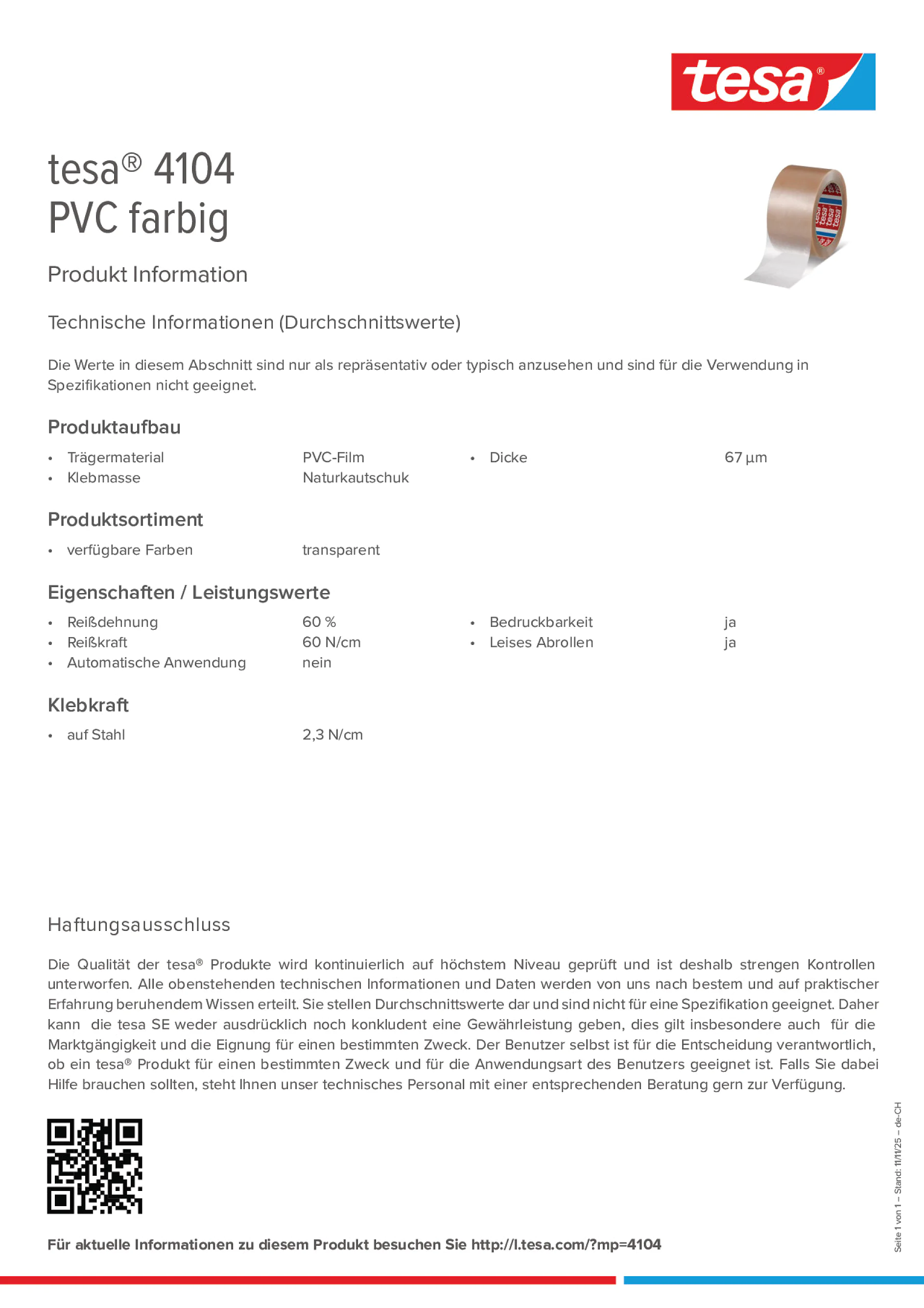 Product information_tesa® 04104_de-CH_fr-CH