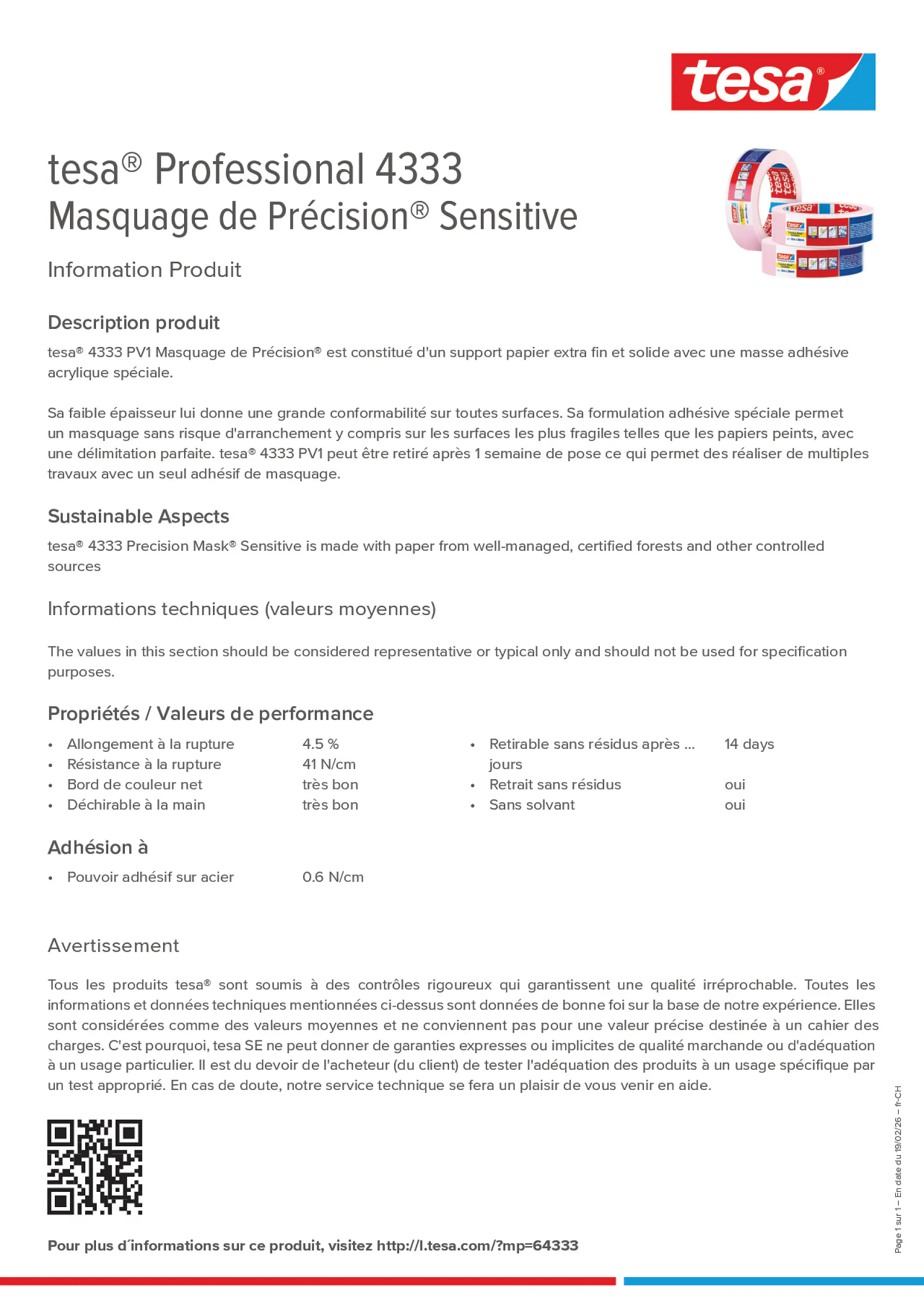 Product information_tesa® 04333_de-CH_fr-CH_it-CH