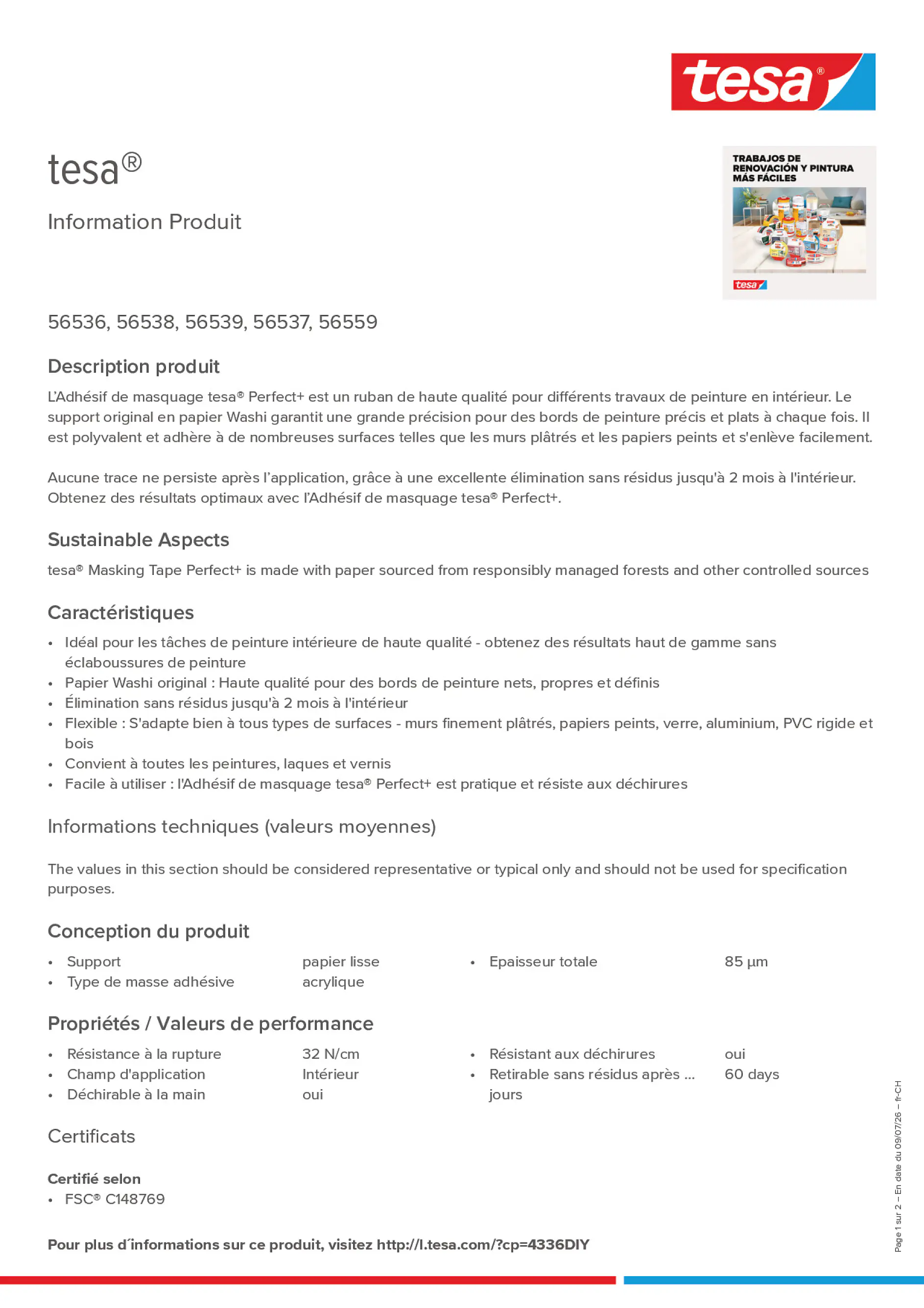 Product information_tesa® 4336DIY_de-CH_fr-CH_it-CH
