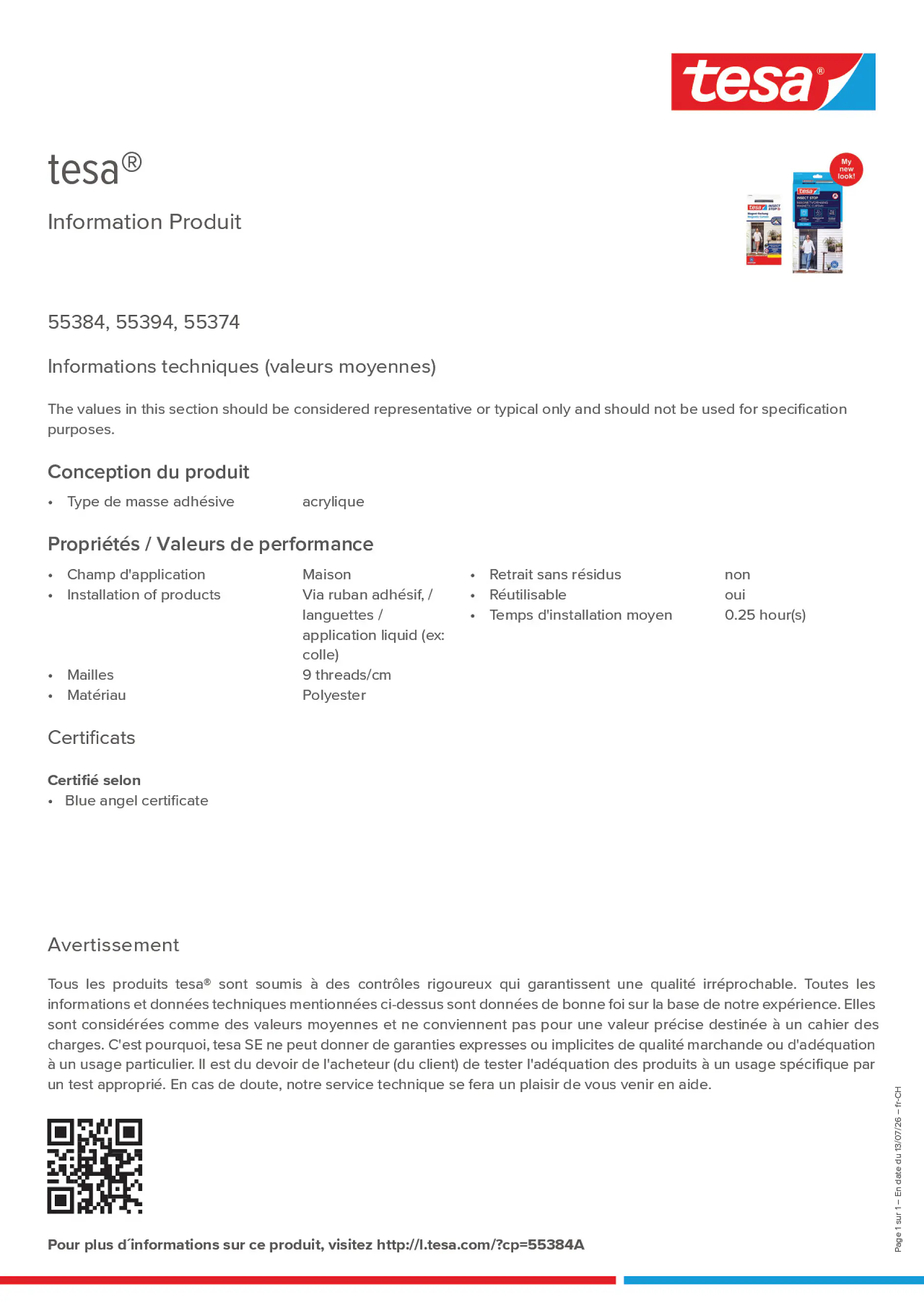Product information_tesa® 55384A_de-CH_fr-CH_it-CH