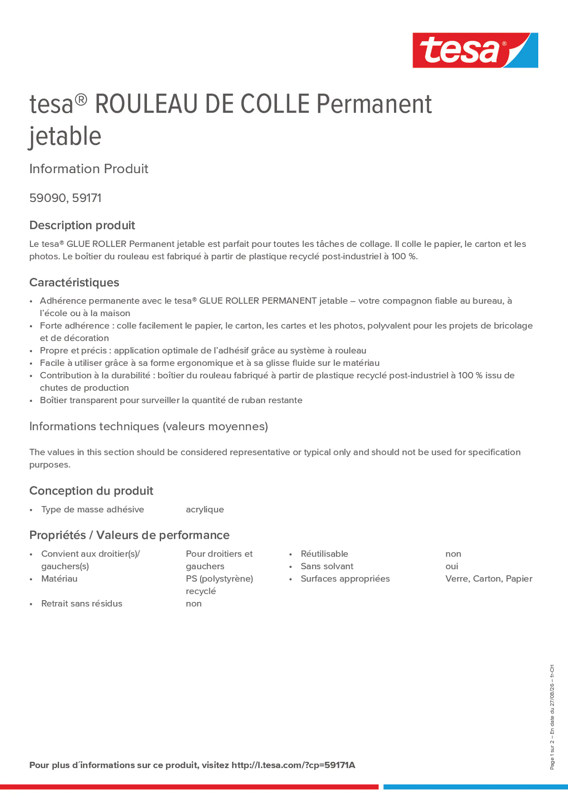 Product information_tesa® 59171A_de-CH_fr-CH_it-CH