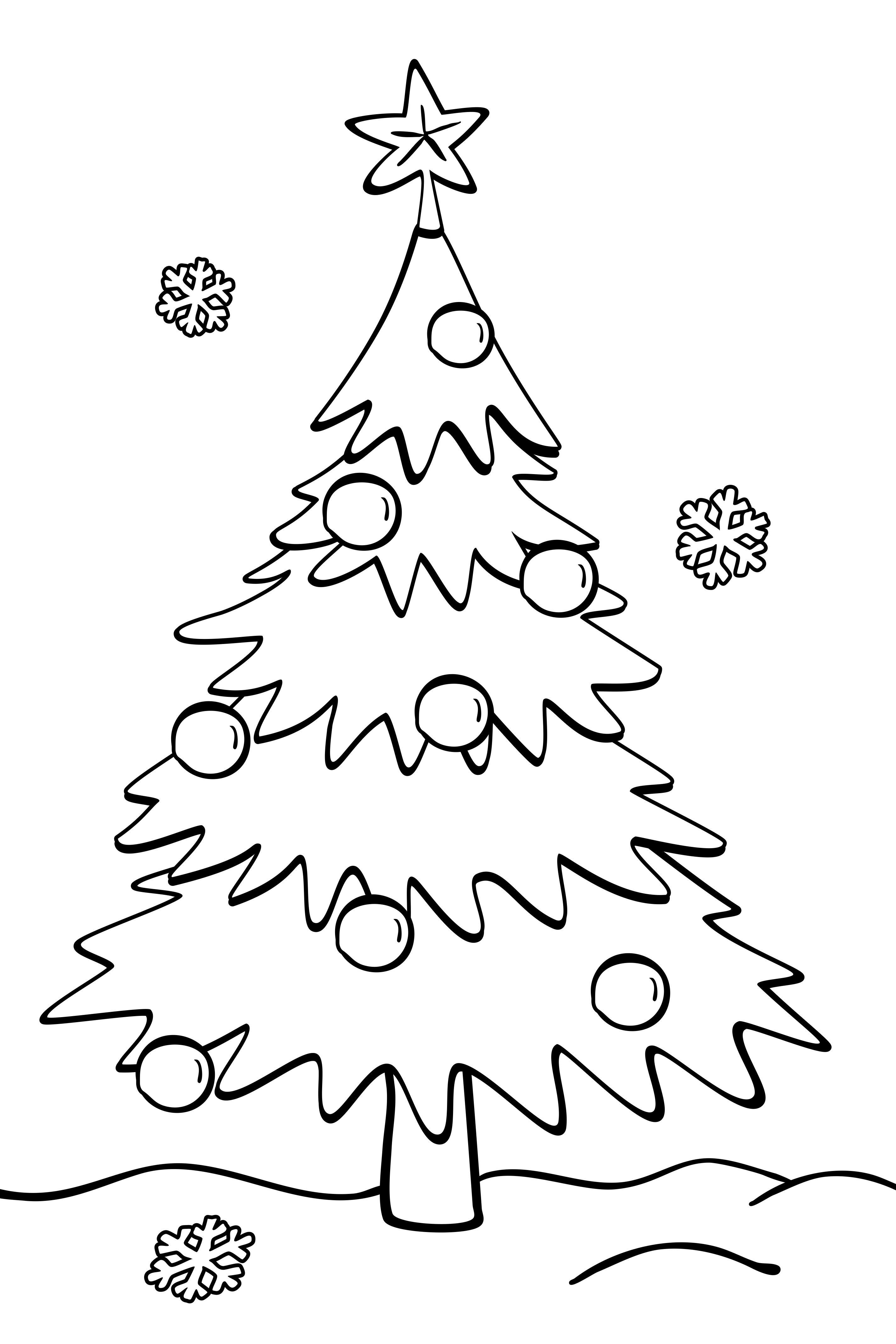 Ausmalbilder Weihnachtsbaum – Dein Malspaß