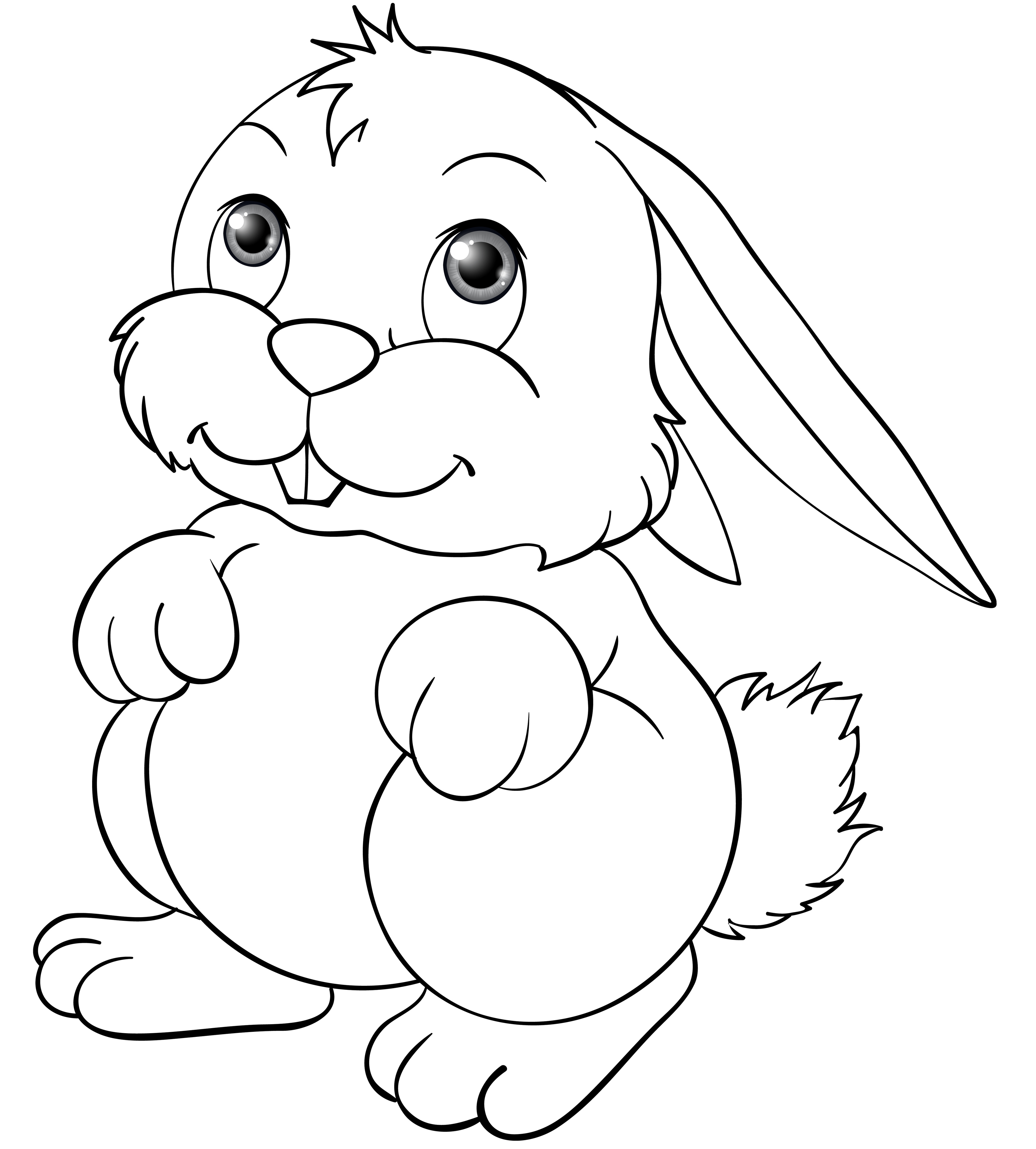Ausmalbild Hase Kostenlos