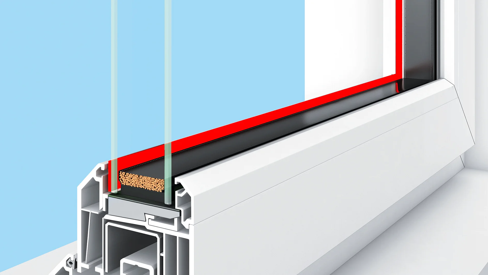 Trockenverglasung bei PVC-Fenstern