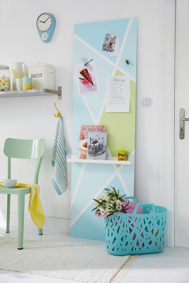 Magnetwand in Pastell - Mit Magnetfarbe selber machen - tesa