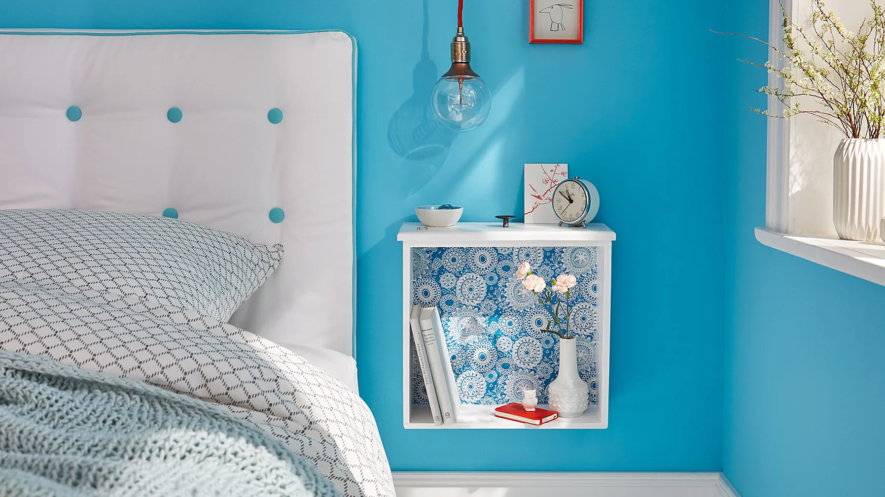 Create a DIY bedside table