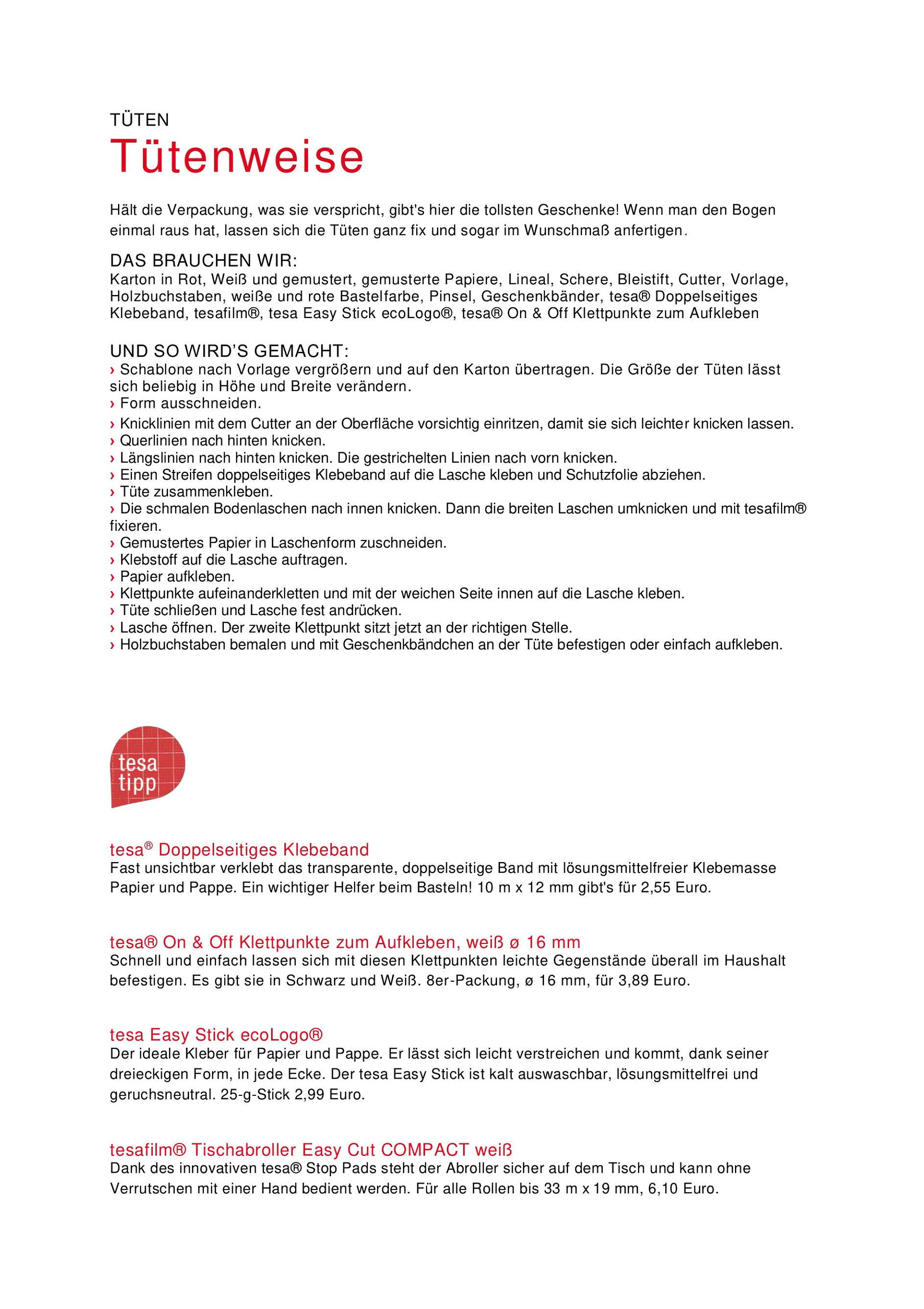 Anleitung zum Ausdrucken