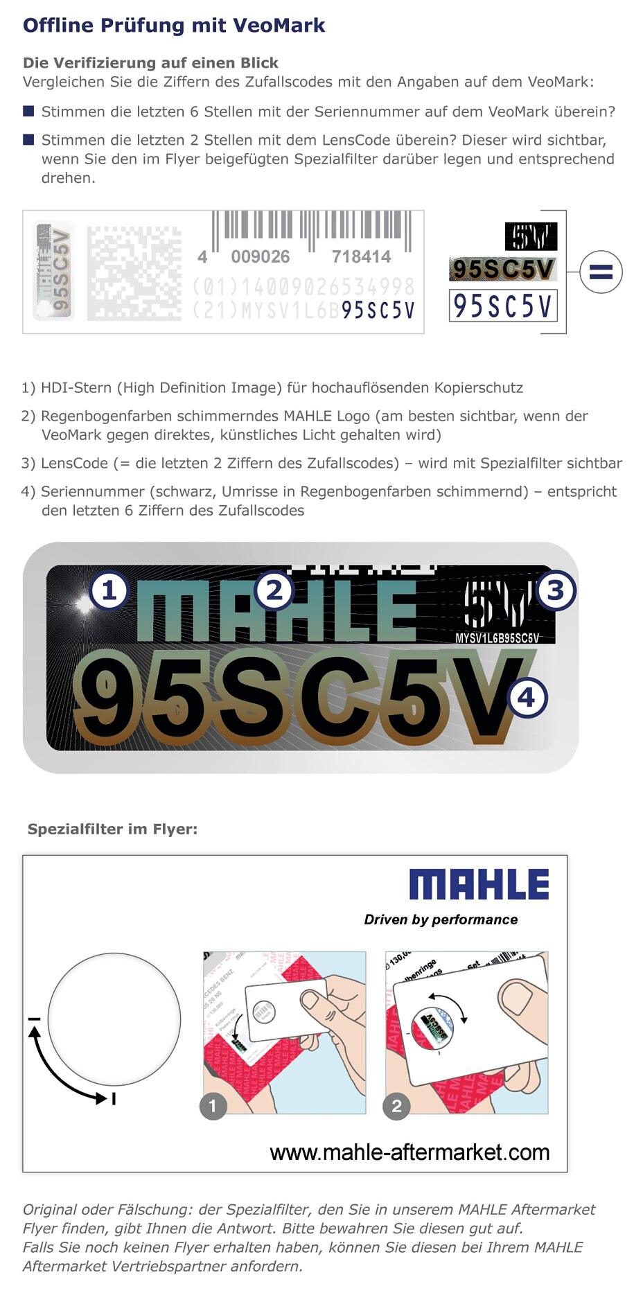MAHLE: offline Prüfung mit tesa VeoMark MAHLE: offline Prüfung mit tesa VeoMark