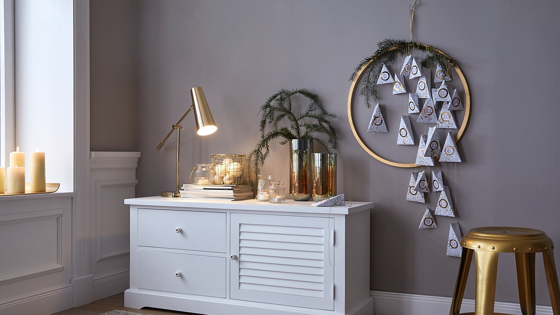 DIY Gold Ring Advent Calendar