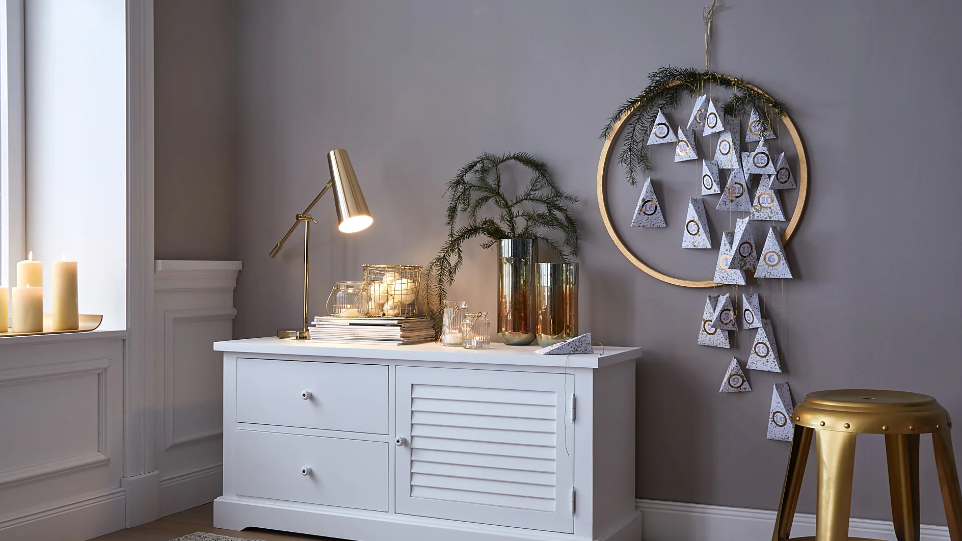 DIY Gold Ring Advent Calendar