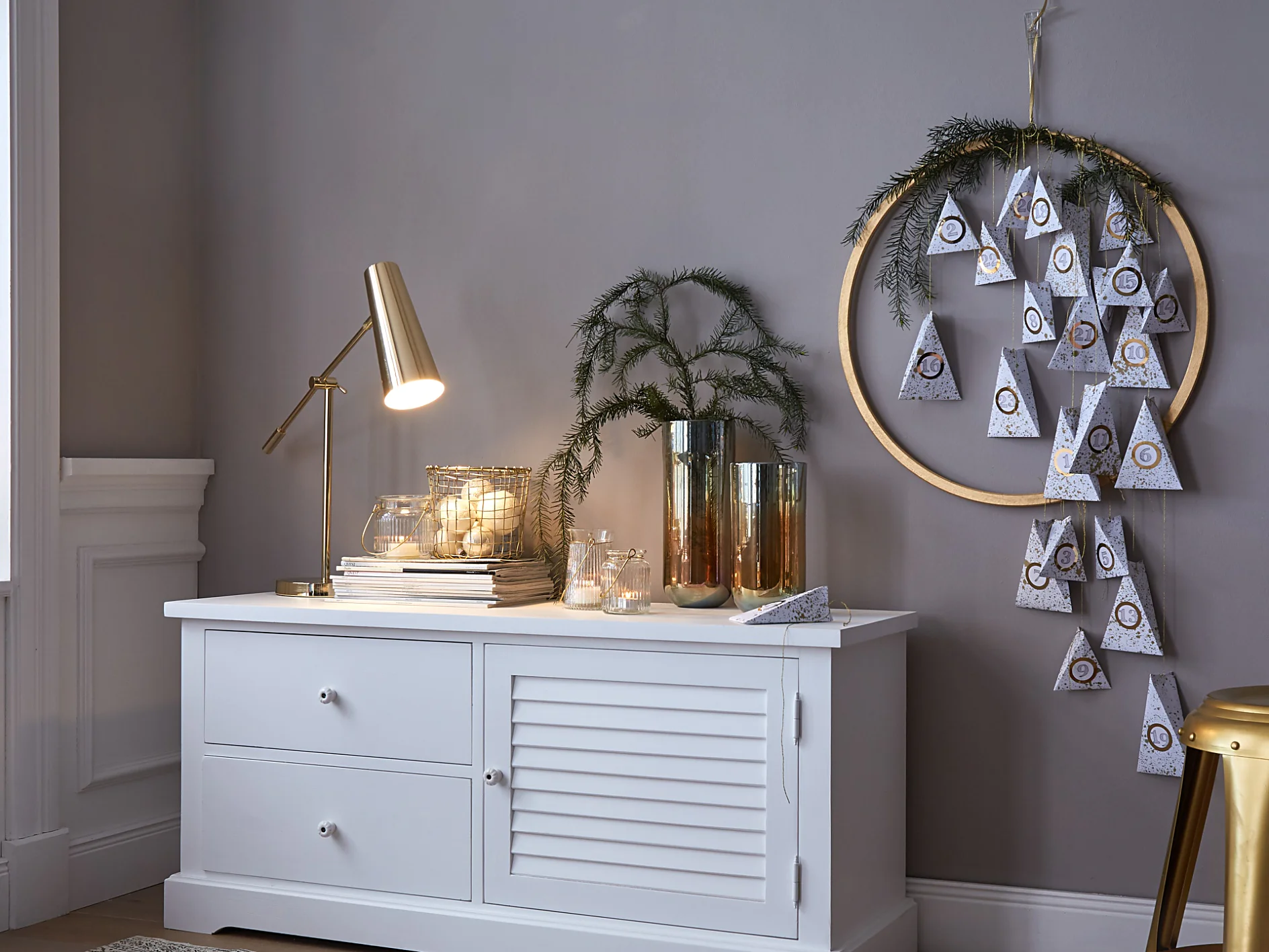 DIY Gold Ring Advent Calendar