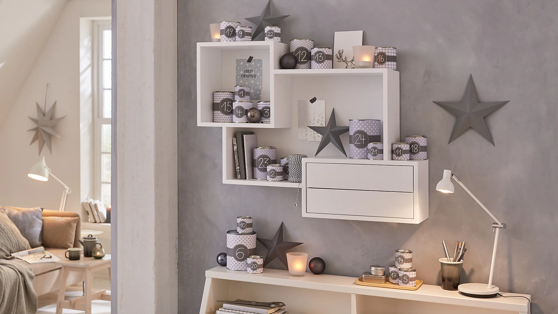 DIY Advent Calendar with Cans
