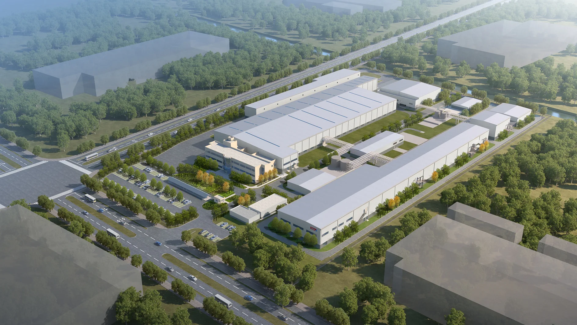 Der tesa Konzern baut auf China: Mehr als 30 Millionen Euro investiert das Unternehmen in die Erweiterung des Standortes Suzhou. Ein erster Meilenstein ist der Neubau einer hochmodernen Reinraumeinheit (rechts). 2020 soll die Produktion starten.
(Foto: tesa SE. Alle Rechte vorbehalten)