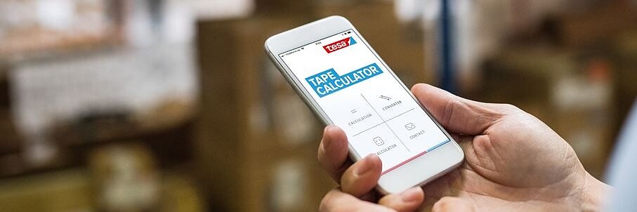 tesa tape Calculator App zur Berechnung von Klebeband