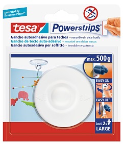 Hier hängen bis zu 500 g schwere Mobiles, Weihnachtssterne oder auch Girlanden richtig. Der drehbare Haken hält an fast jeder Zimmerdecke und ist spurlos wieder ablösbar, um mit einem neuen Powerstrip® wieder benutzt zu werden.