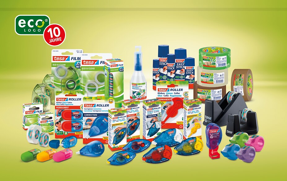 TESA323855_ecoLogo (1) tesa® ecoLogo Produkte – für umweltbewusstes Arbeiten im Büro