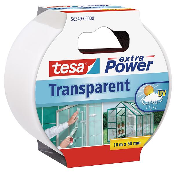 Tesa Weißes Klebeband Extra Power Universal für die Verpackung 48 mm x 25 mt