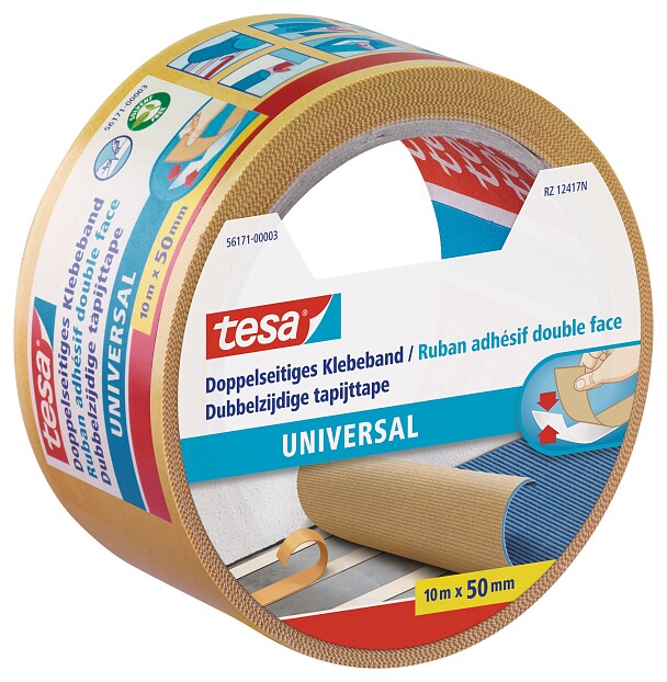 tesa 51571 doppelseitiges Klebeband Vliesklebeband stark haftend Breite 3mm 