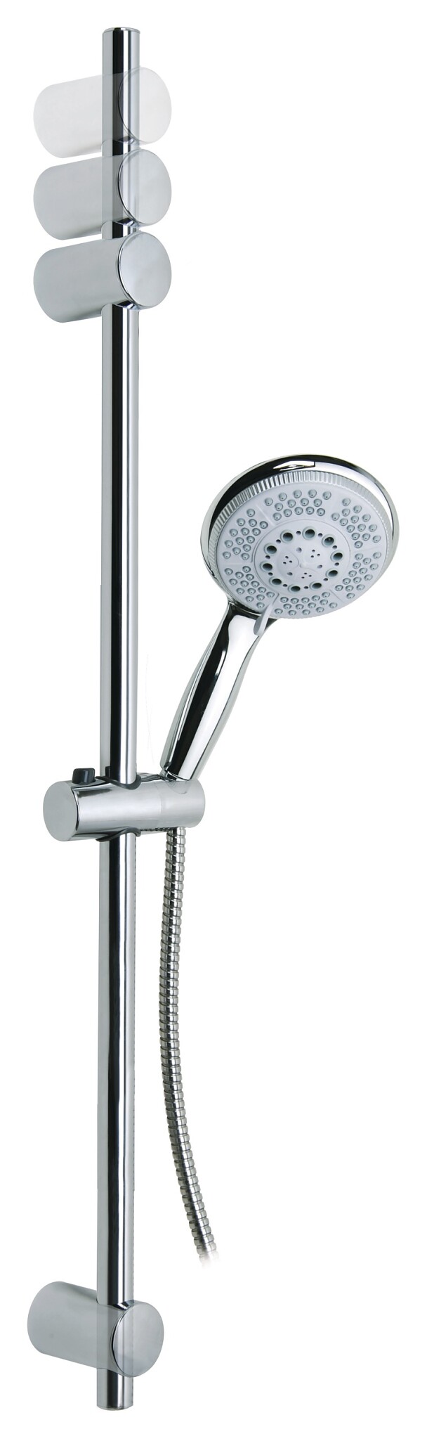 Tesa SPAA Duschgarnitur – Klebbar, Verchromt, Rostfrei (Stange, Schlauch, Kopf, 90 Cm)