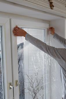 Yotache Thermo Cover Fenster-Isolierfolie1.6m x 10m - Transparente  Isolierfolie zur Wärmedämmung an Fenstern - Inklusive praktischer  Klebelösung : : Baumarkt