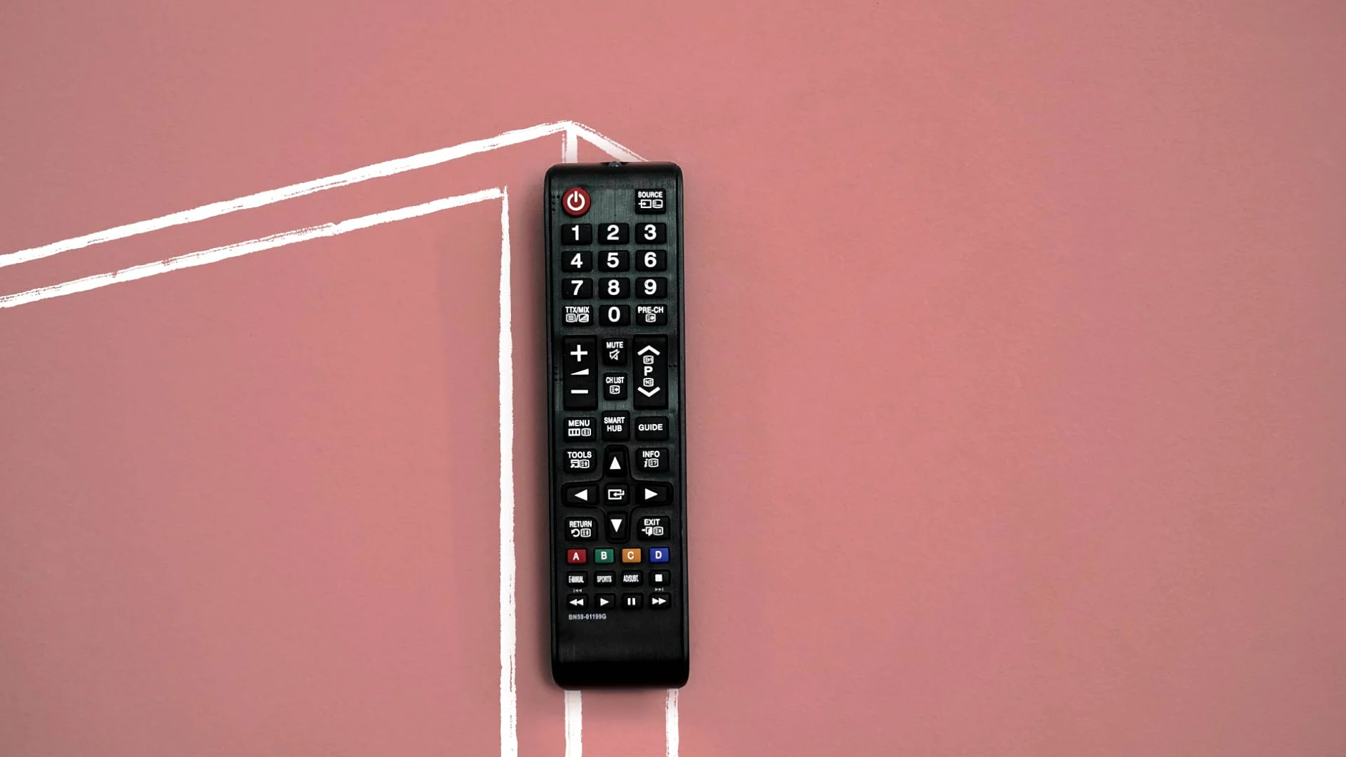 Aufräumen, Step 3: TV mit seitlich angebrachter Fernbedienung