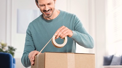 Nachhaltiges Verpacken für Industrie, Gewerbe und private Endverbraucher dank des tesa EcoLogo-Sortiments
