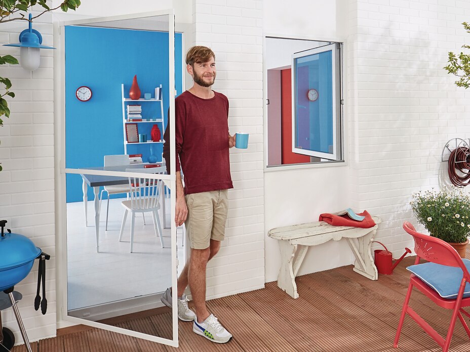 Tesusa Insect tesa® Insect Stop Fliegengitter ALU Comfort TÜREN - tesa