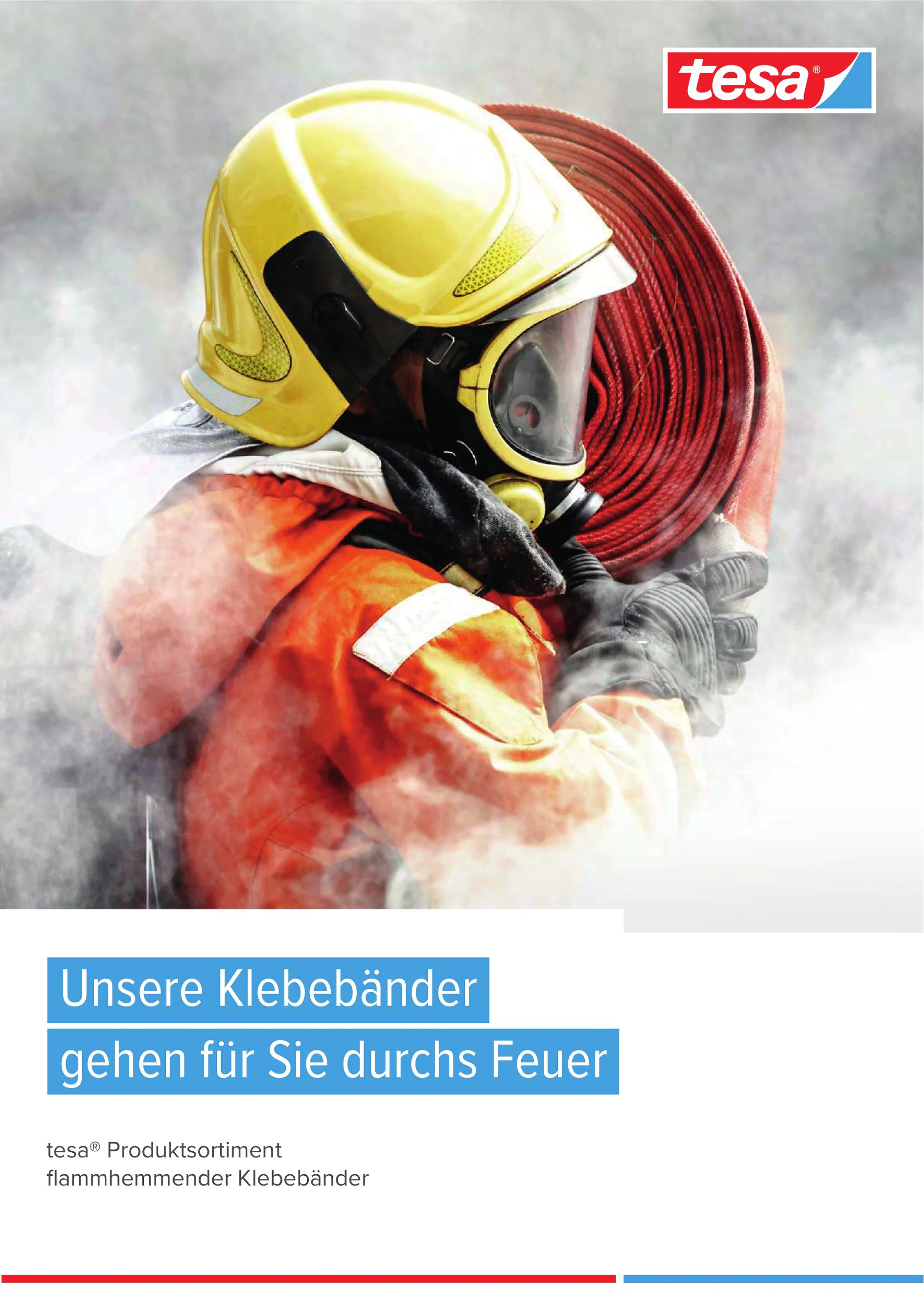 Produktsortiment flammhemmender Klebebänder