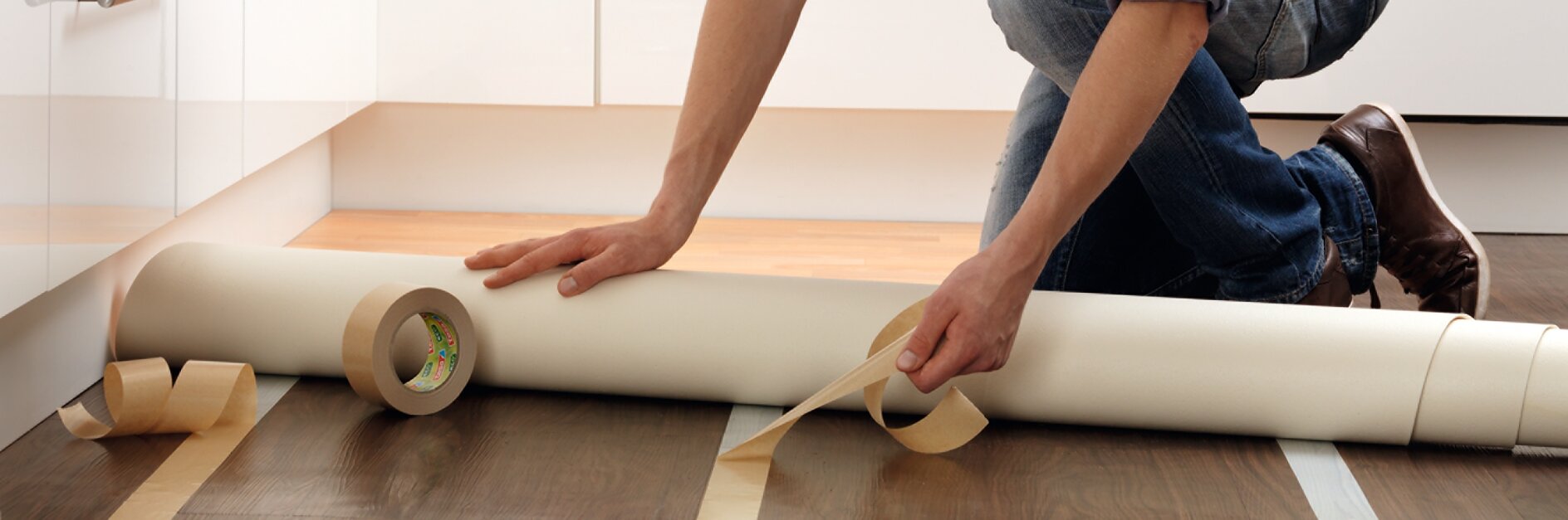 Kann man PVC mit doppelseitigem Klebeband verlegen?