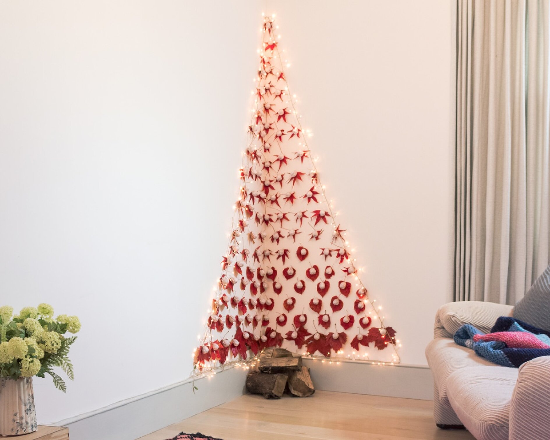 übertopf mit gesicht Blumentöpfe gestalten Christbaumdekoration