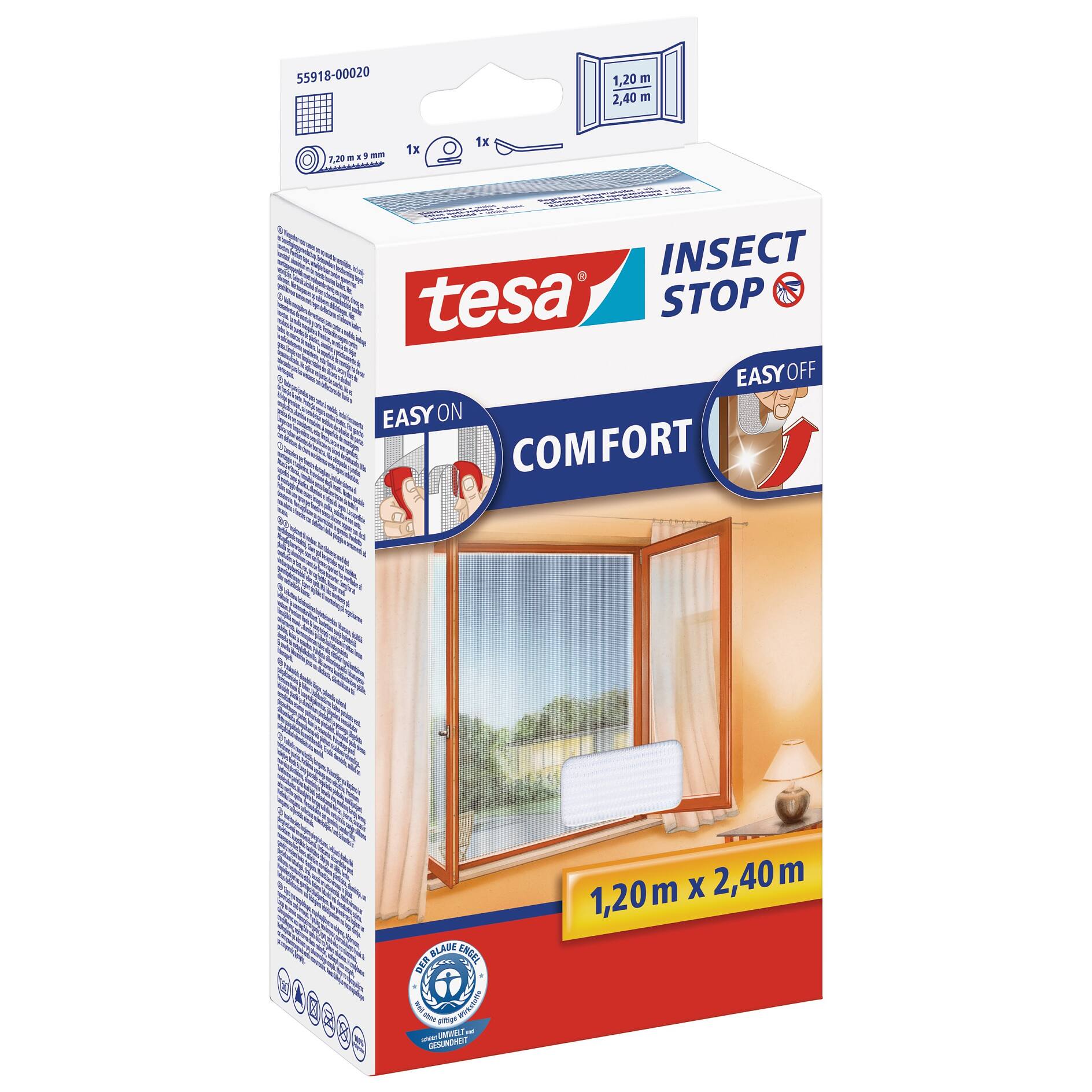 tesa® Insect Stop Fliegengitter COMFORT für Fenster - tesa