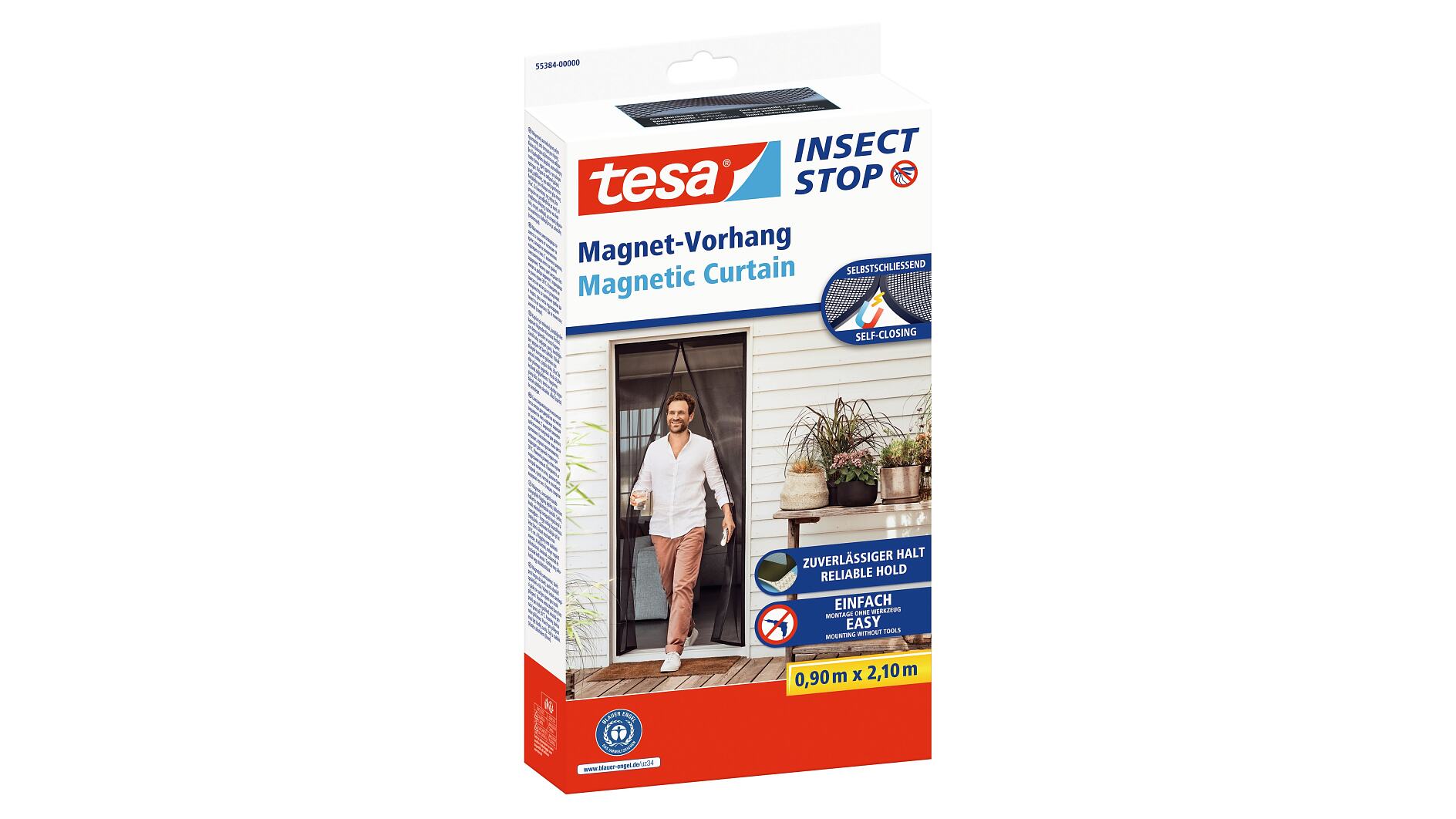 tesa® Insect Stop selbstschließender Magnetvorhang - tesa