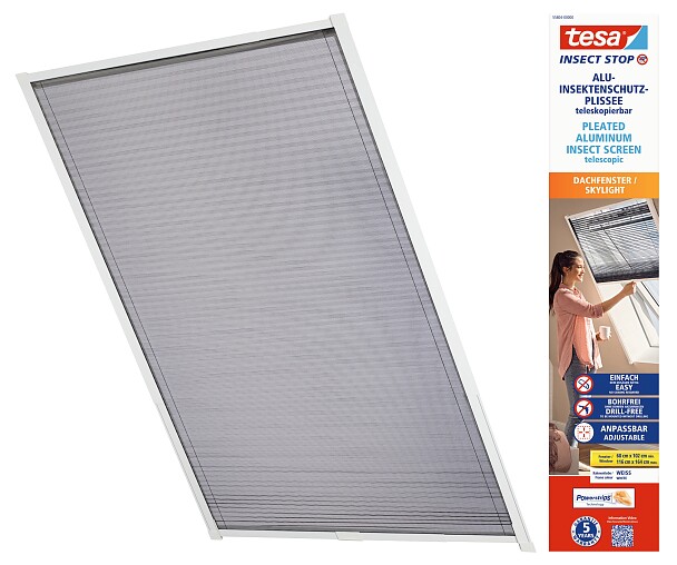 Tesa vliegenhor Insect Stop comfort raam (120 x 240 cm, zwart) Tesa