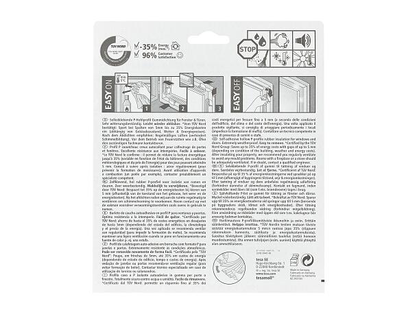 tesa moll P-Profil Fenster-Dichtungsband weiß 9,0 mm x 6,0 m 1 Rolle -  Bürobedarf Thüringen