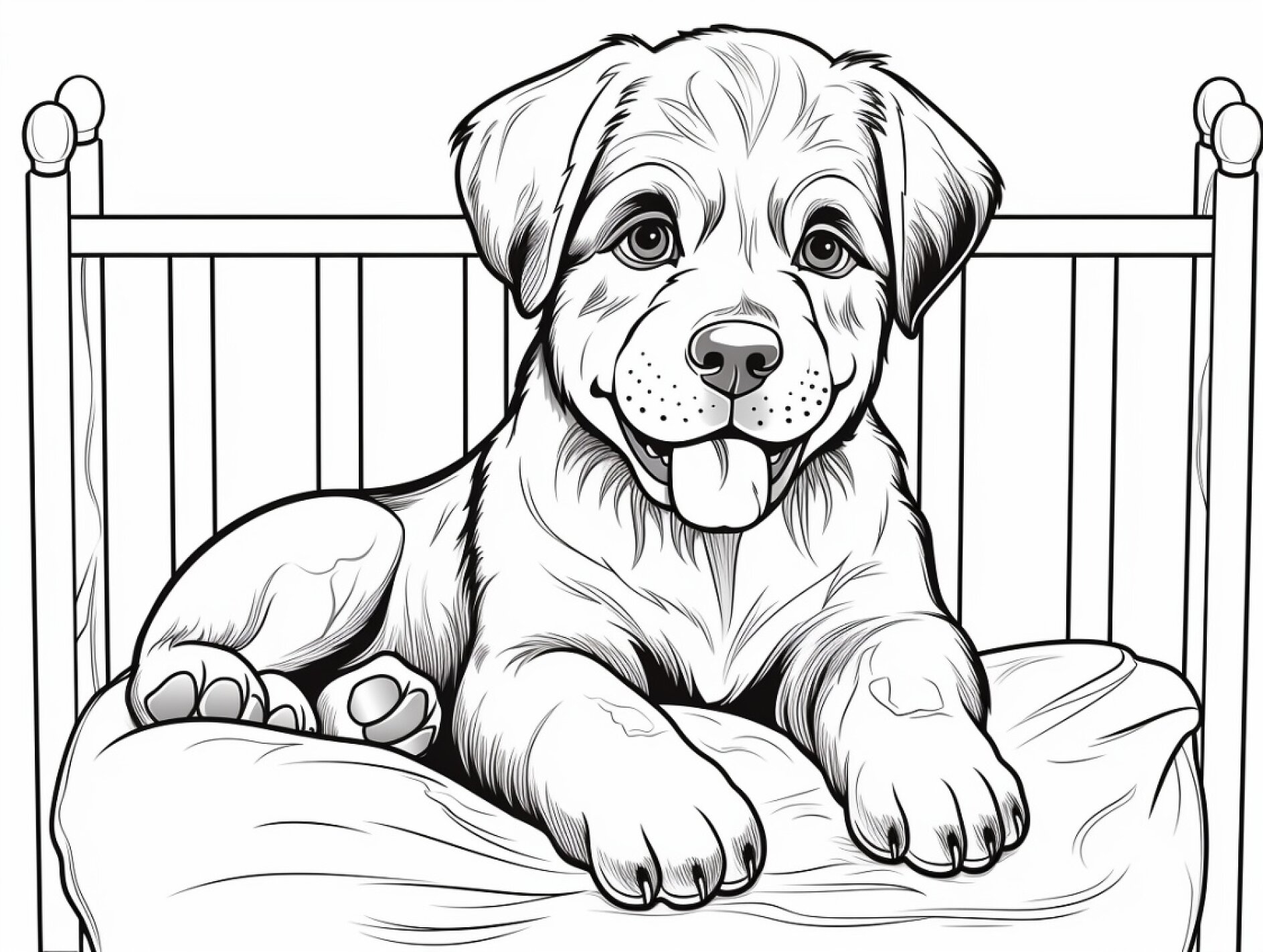 Bild von vorlage-hund-auf-kissen-liegend-zum-ausmalen,11105885_fixedwidth_18