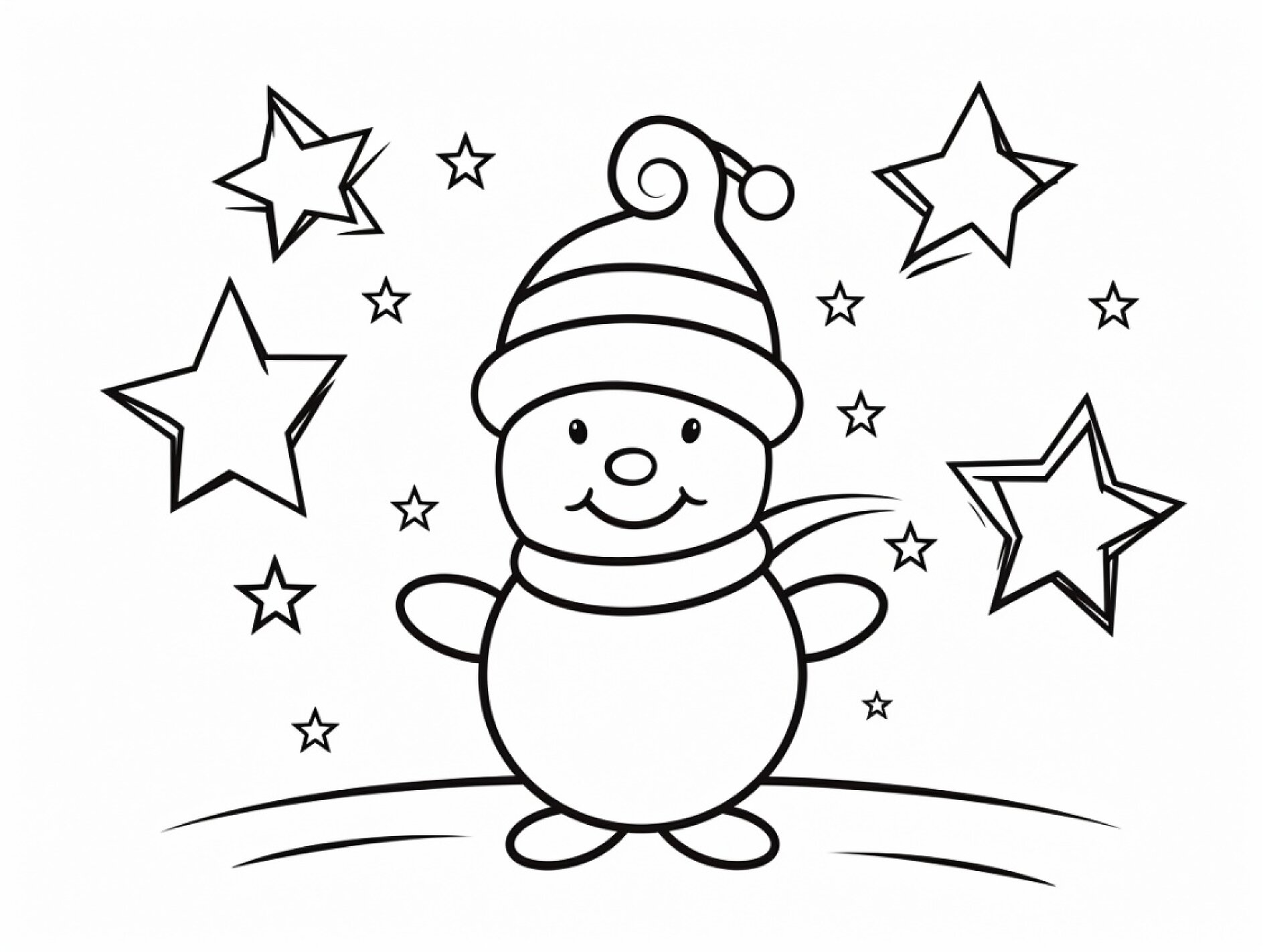 ausmalbilder schneemann – spaß im winter zuhause