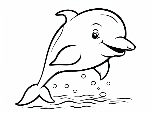 Kostenlose Delfin-Malvorlagen für Kinder - Kreativer Spaß mit Delfinen