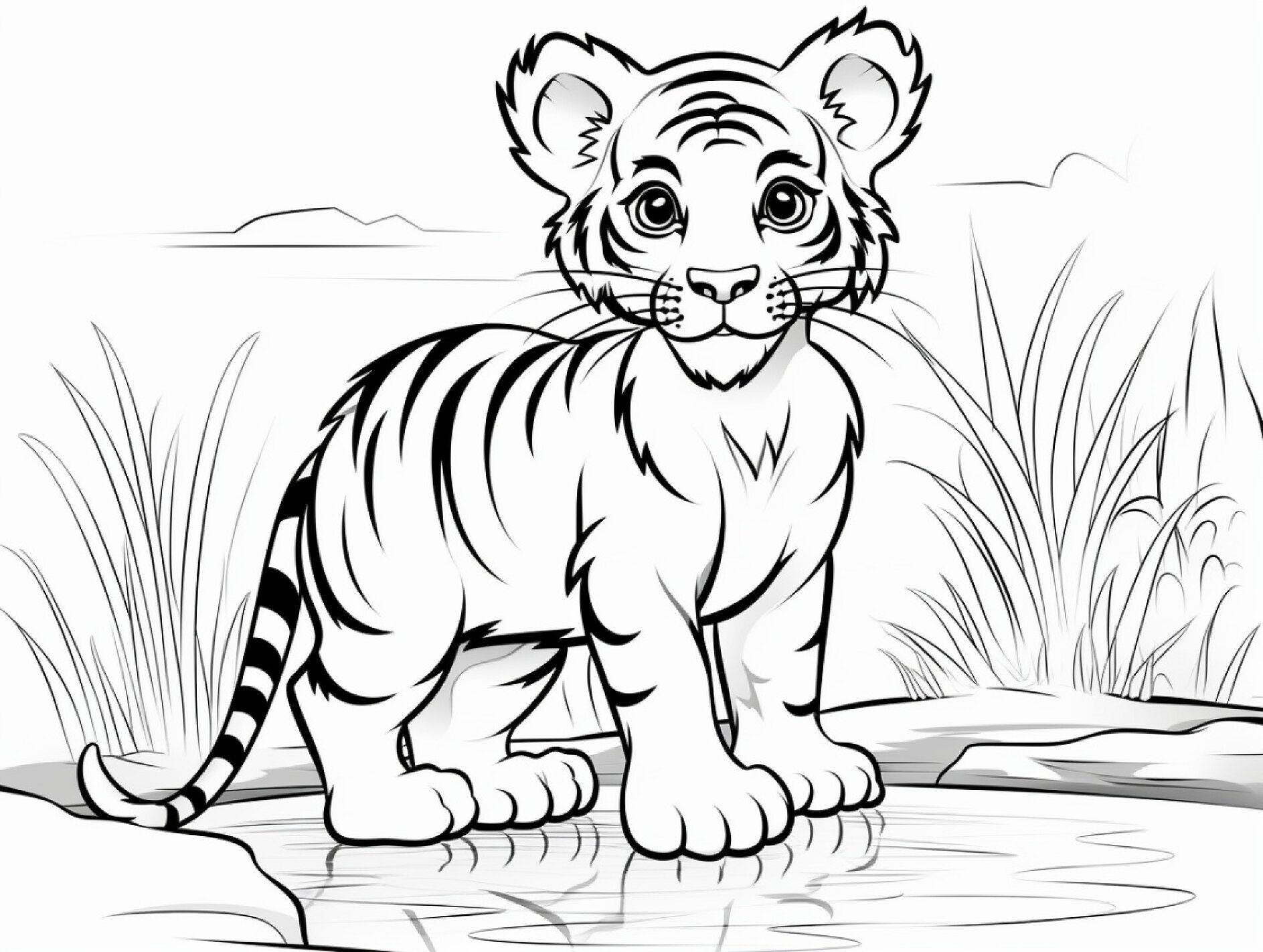 Bild von vorlage-tiger-wasser-gras-zum-ausmalen,11106198_fixedwidth_18