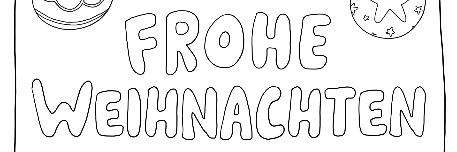 Christbaumkugeln Ausmalbilder - Weihnachten Malvorlagen