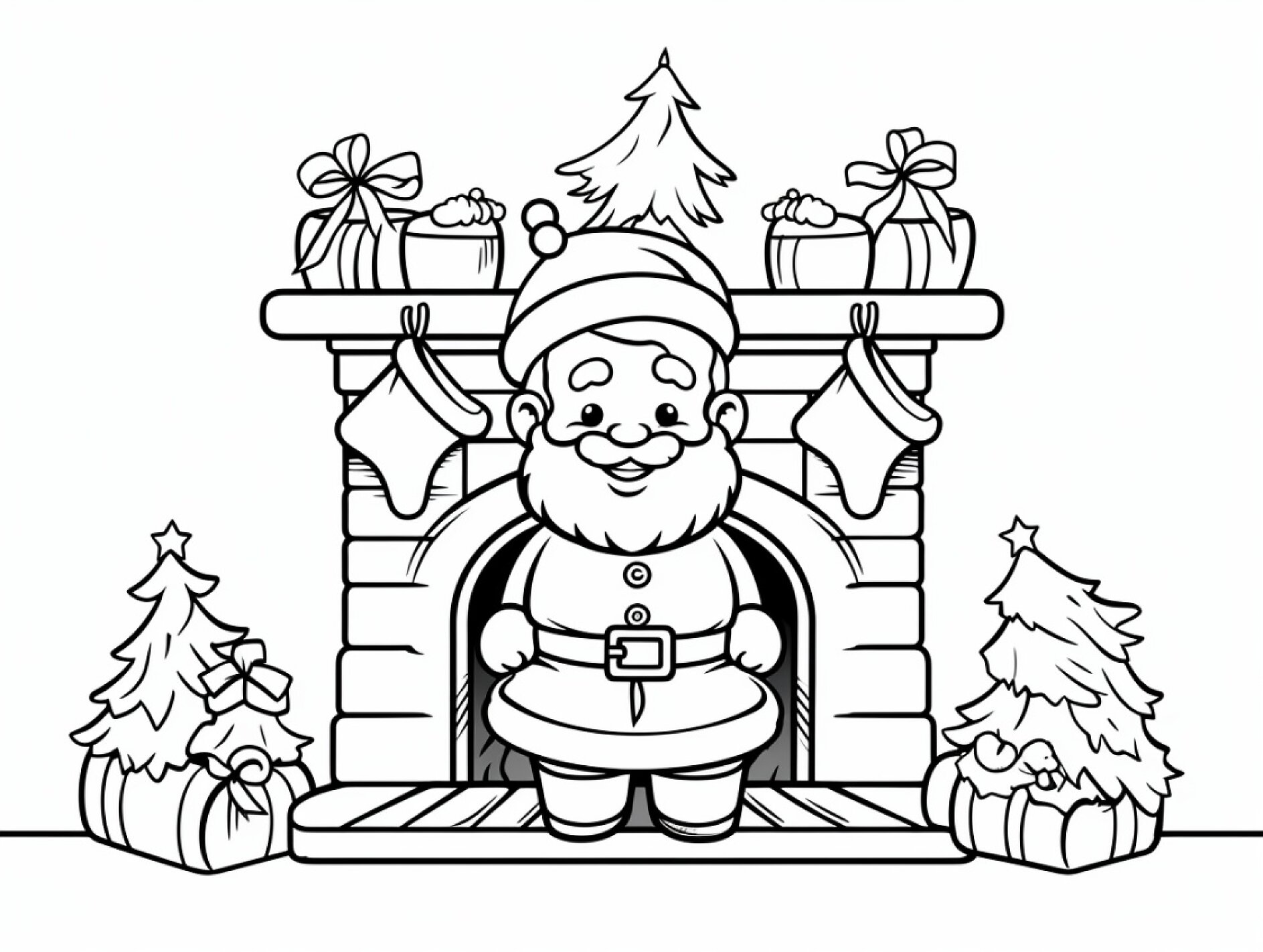 Weihnachtsmann Ausmalbilder – Malen macht Spaß