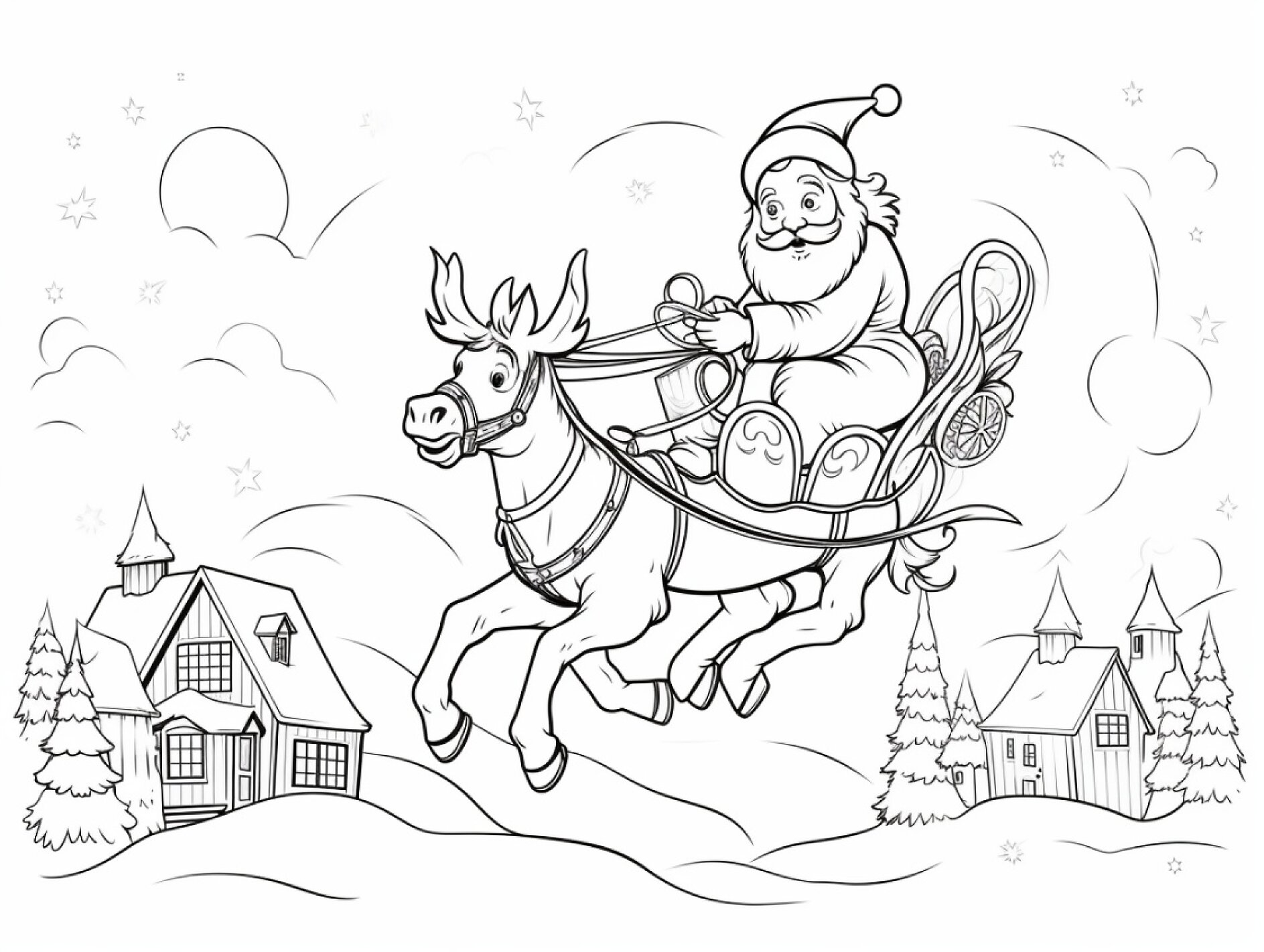 Ausmalbilder Rentiere: Kreative Weihnachtsfreude für Kinder